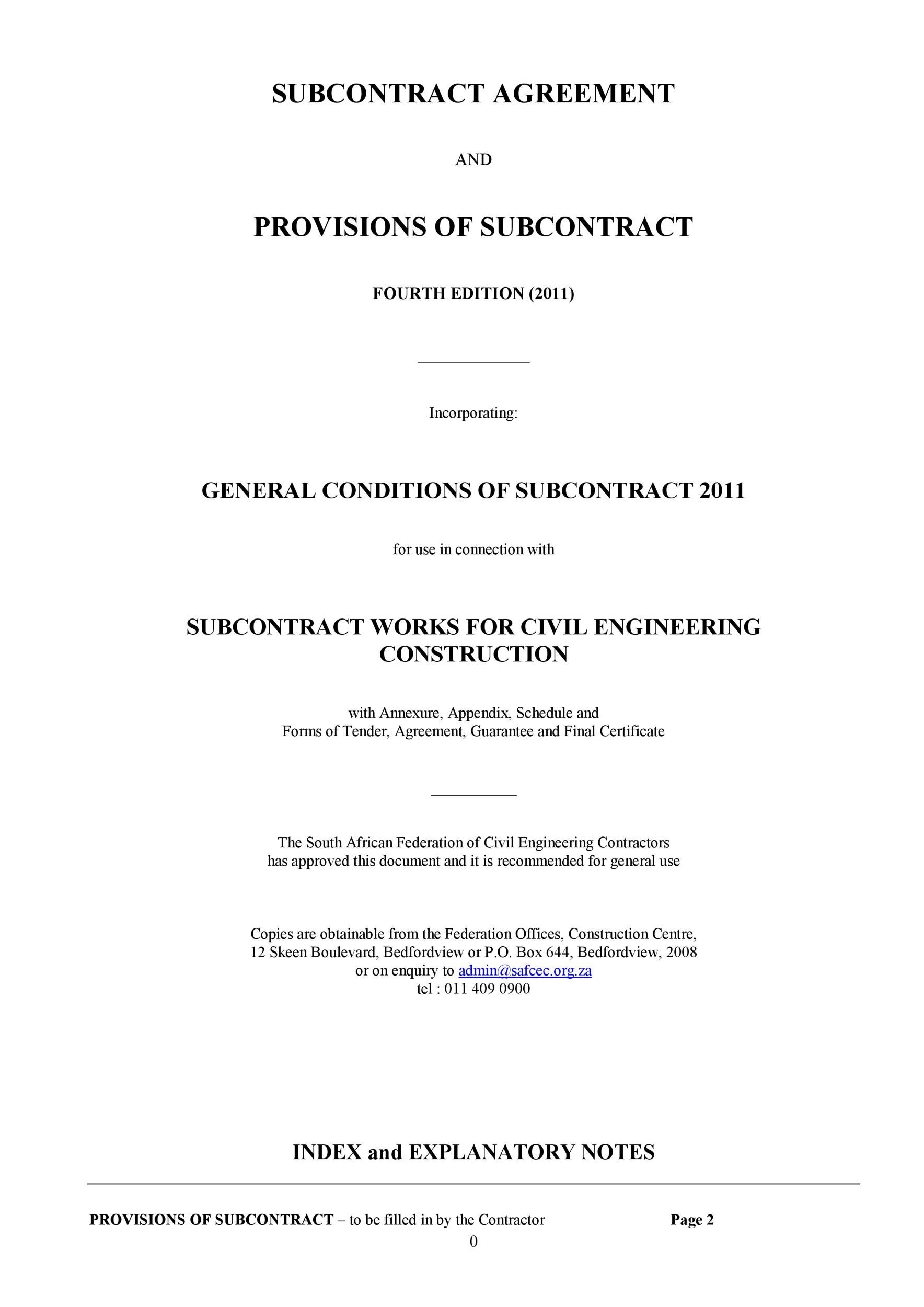 Need a Subcontractor Agreement? 39 Free Templates HERE