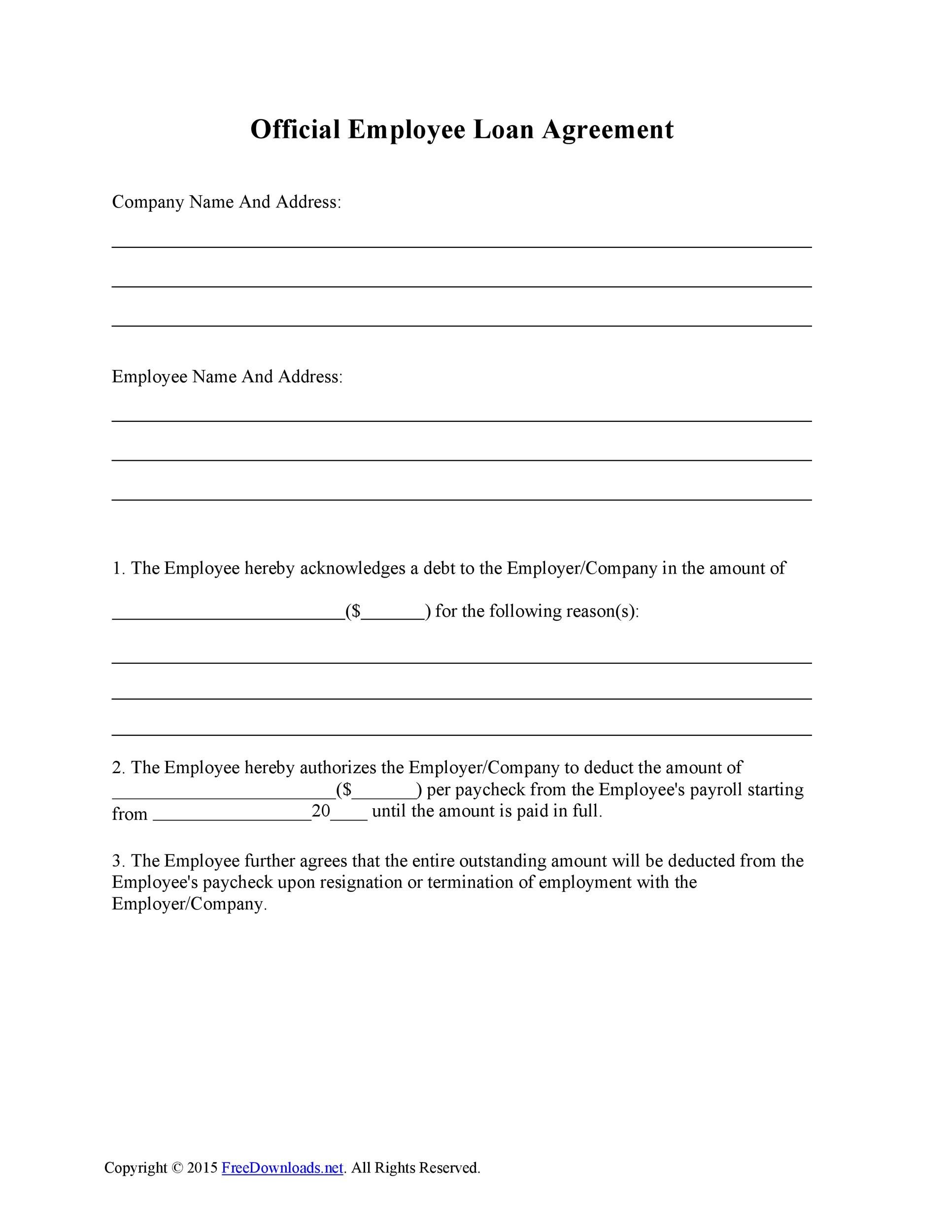 loan agreement extension template