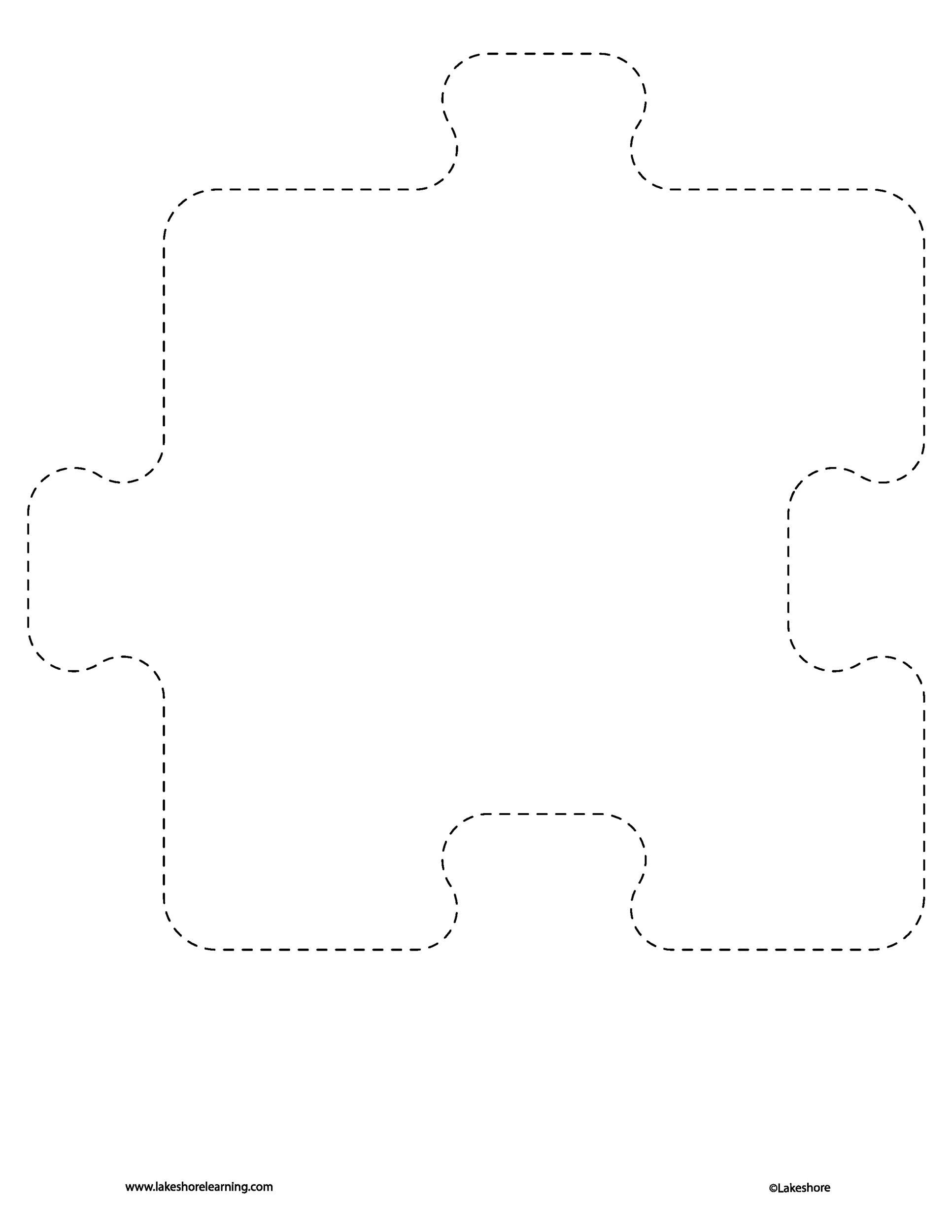 Free puzzle piece template 07