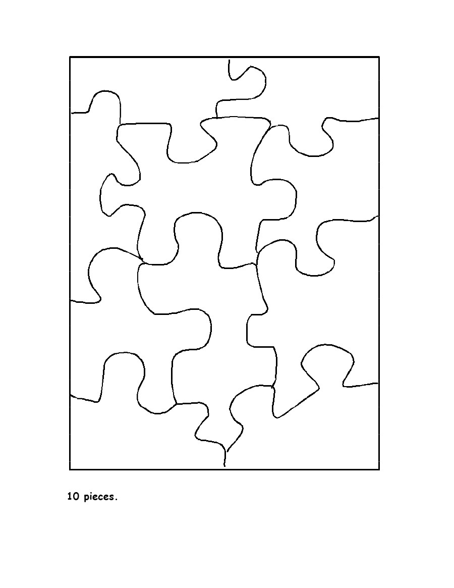 Jigsaw puzzle template word document