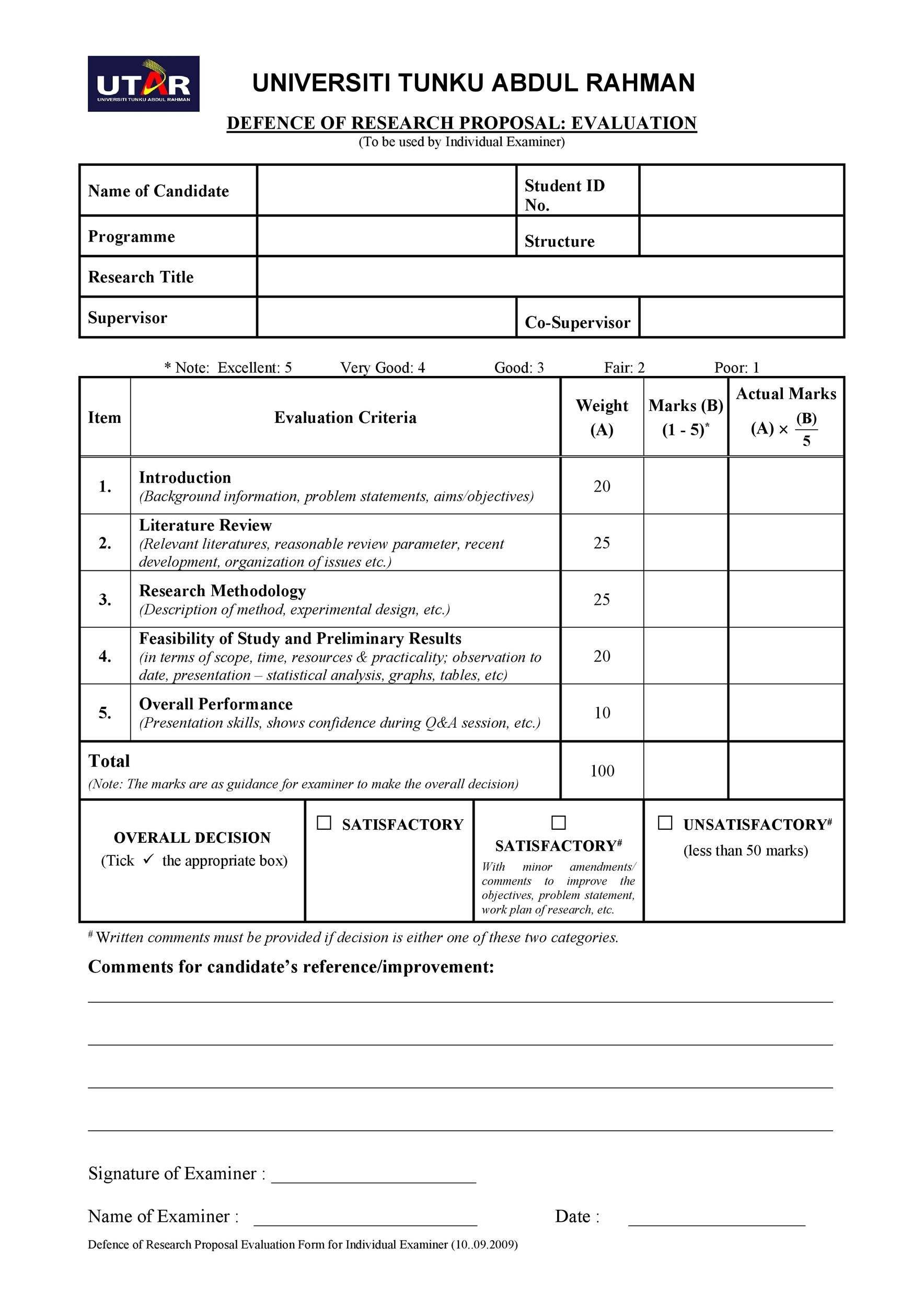 Free Research Proposal Template 10
