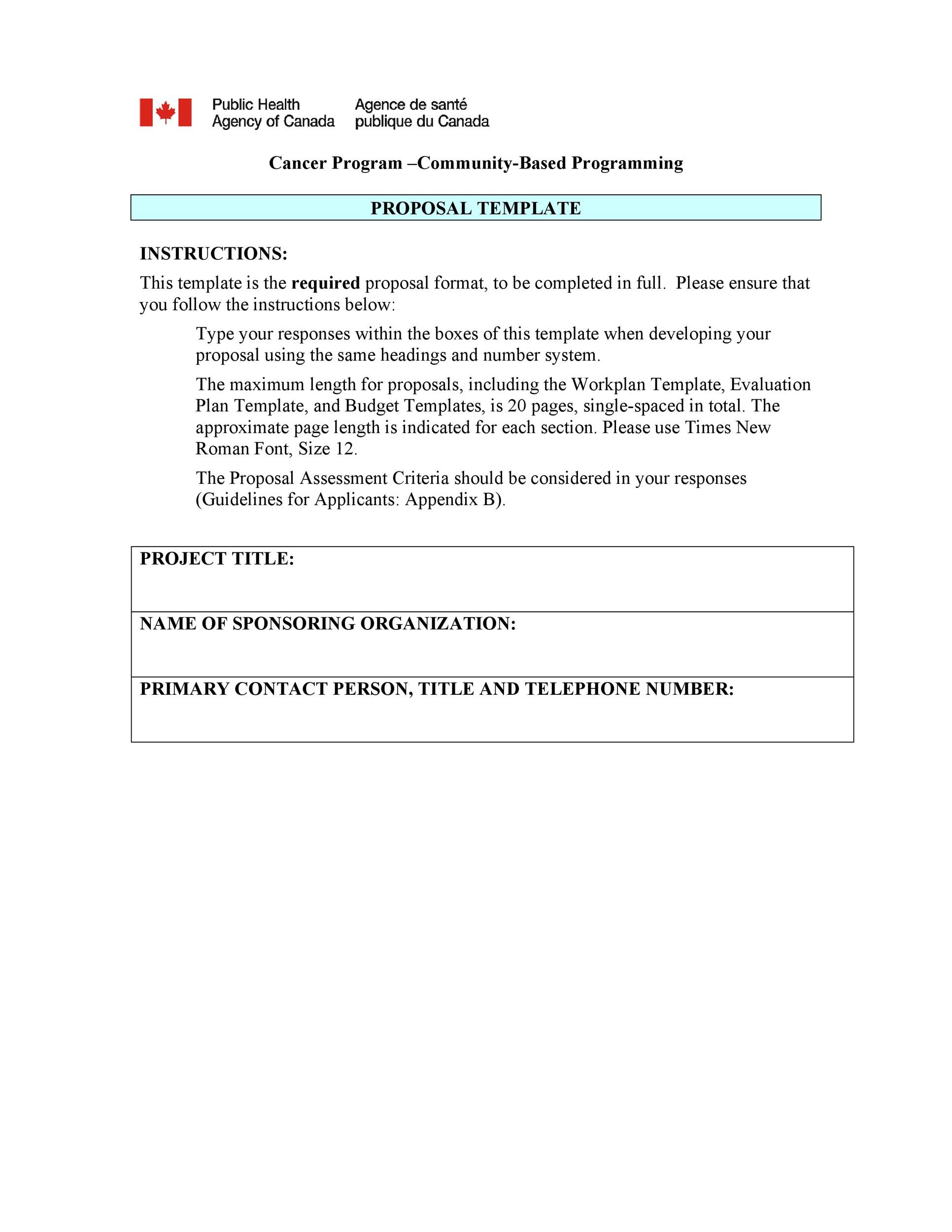 Research Project Proposal Template