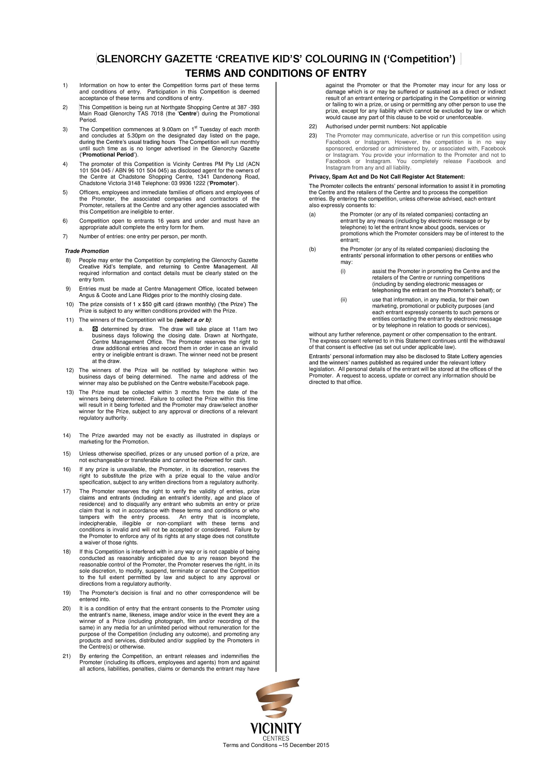 Free terms and conditions template 23