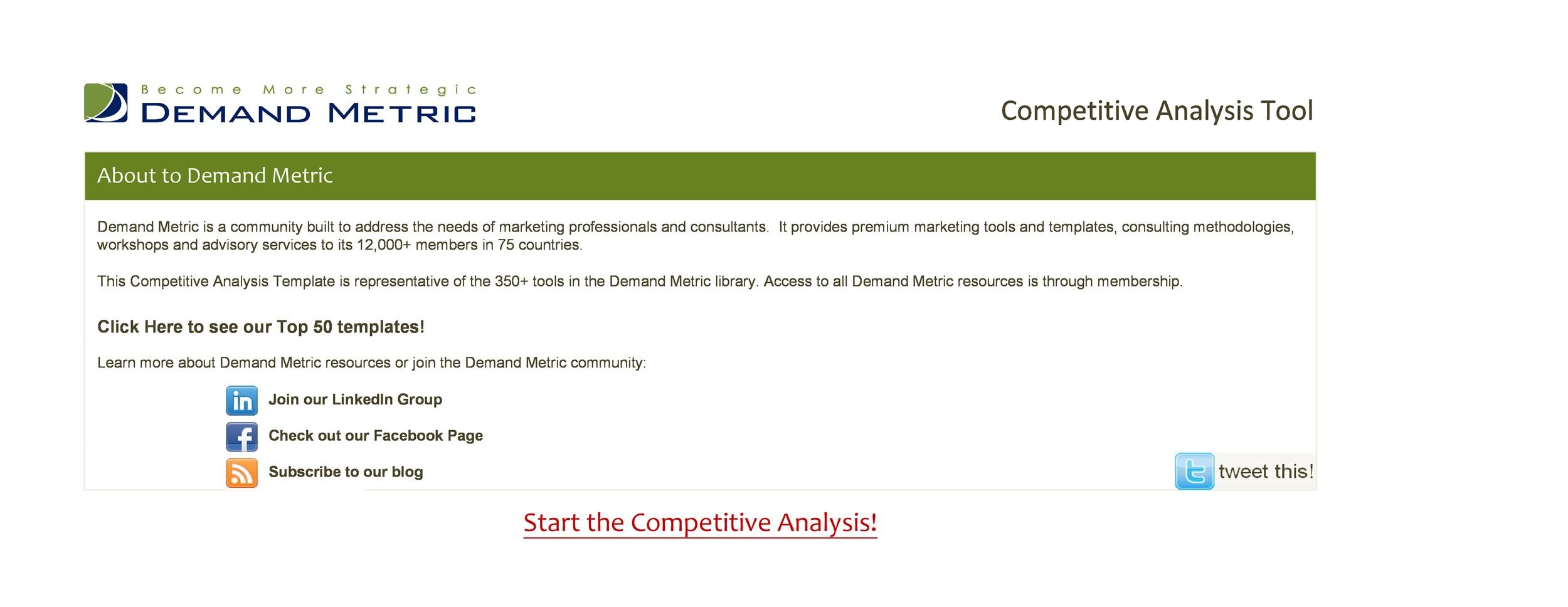 Free Competitive analysis template 24