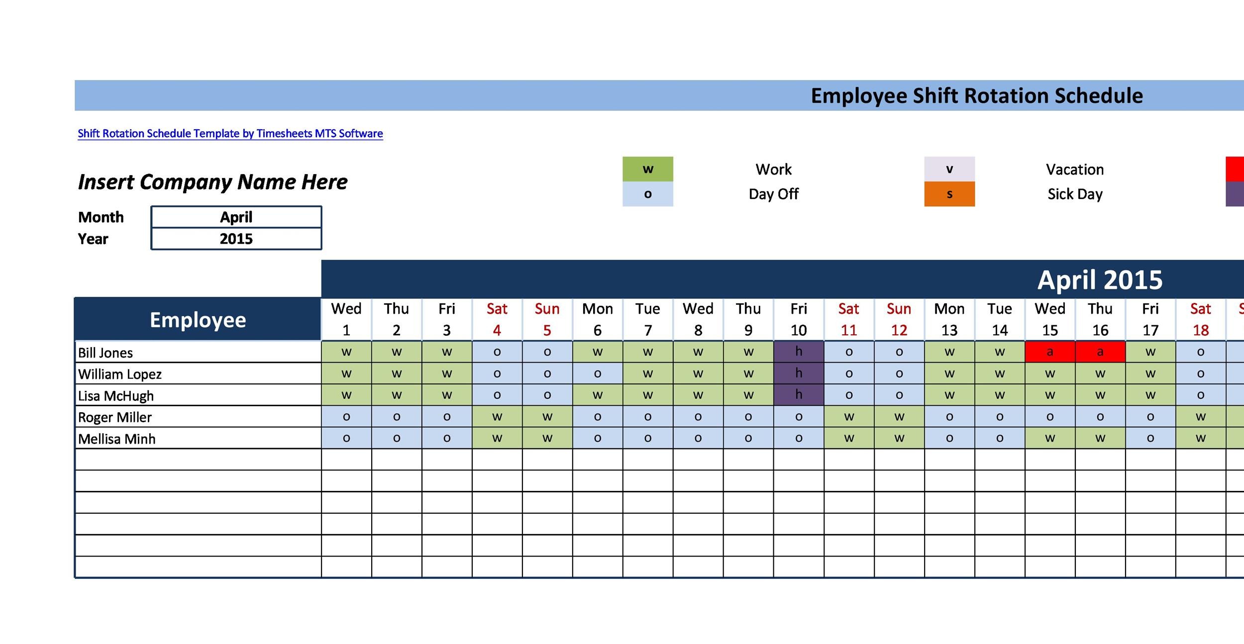 Employee Scheduling Example 24 7 8 Hr Shifts On Weekdays 12 Hr