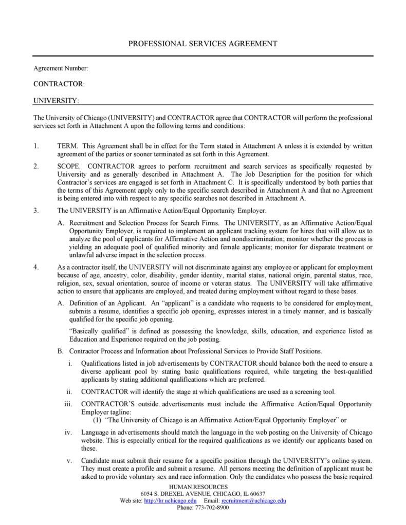 50+ Professional Service Agreement Templates & Contracts