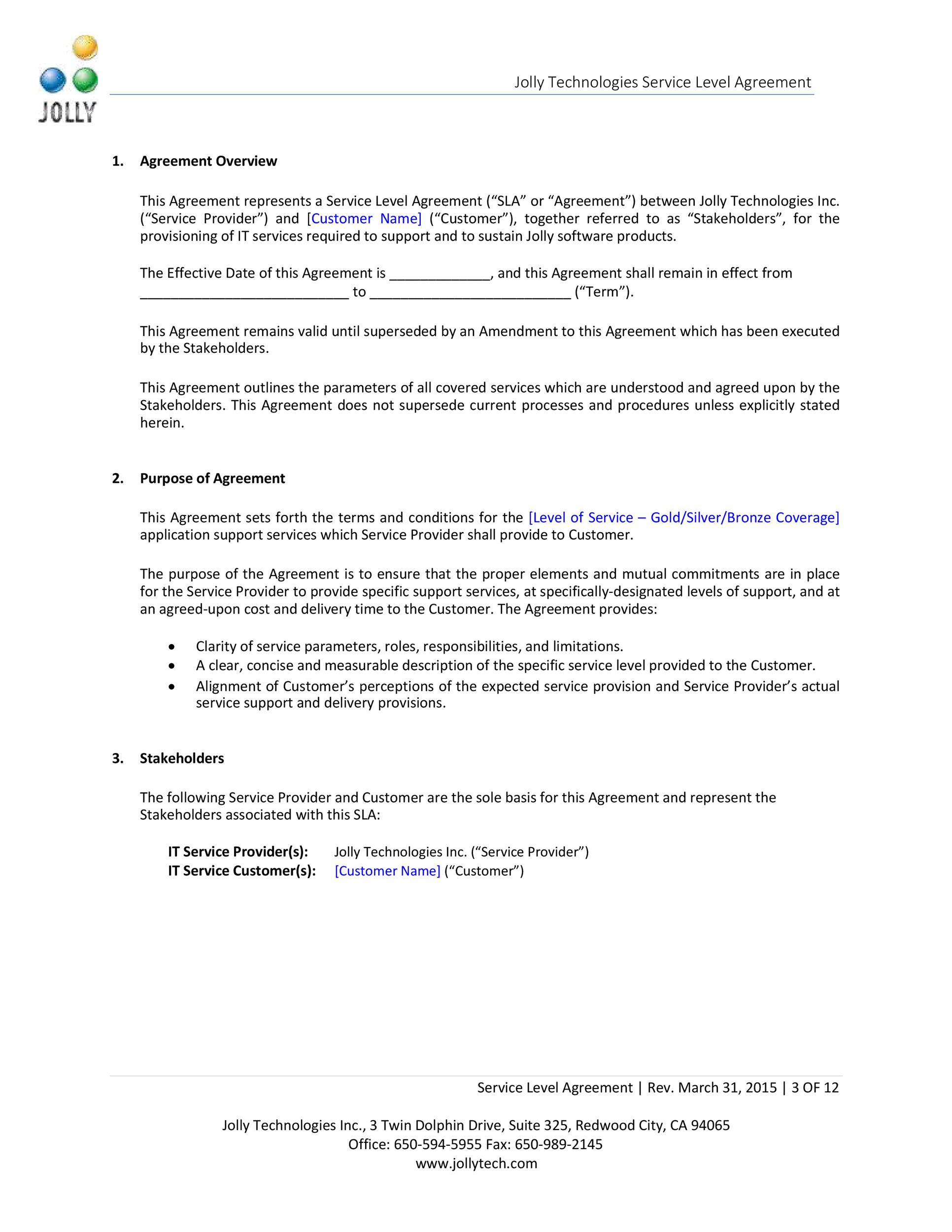 Free Service Agreement Template 20