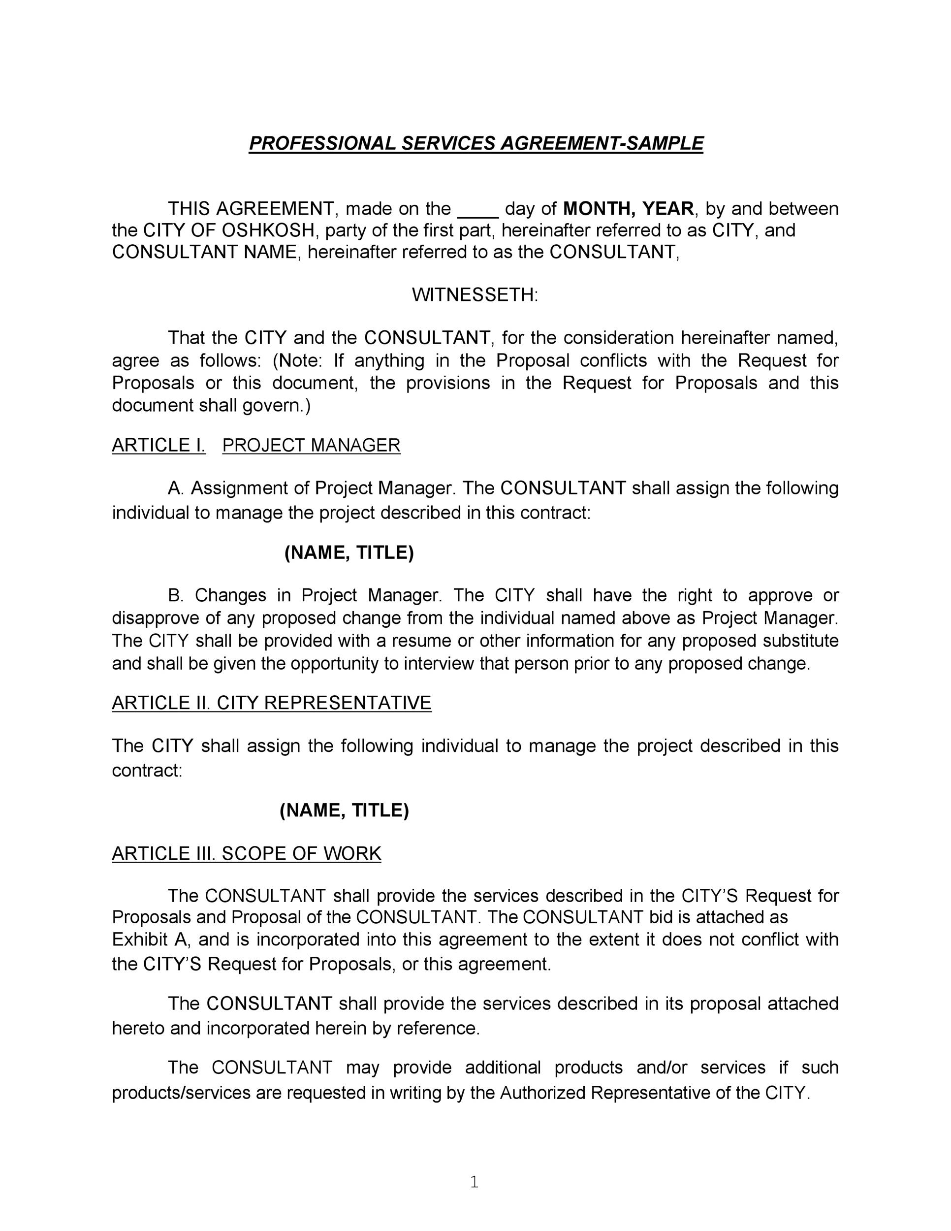 Service Delivery Agreement Template