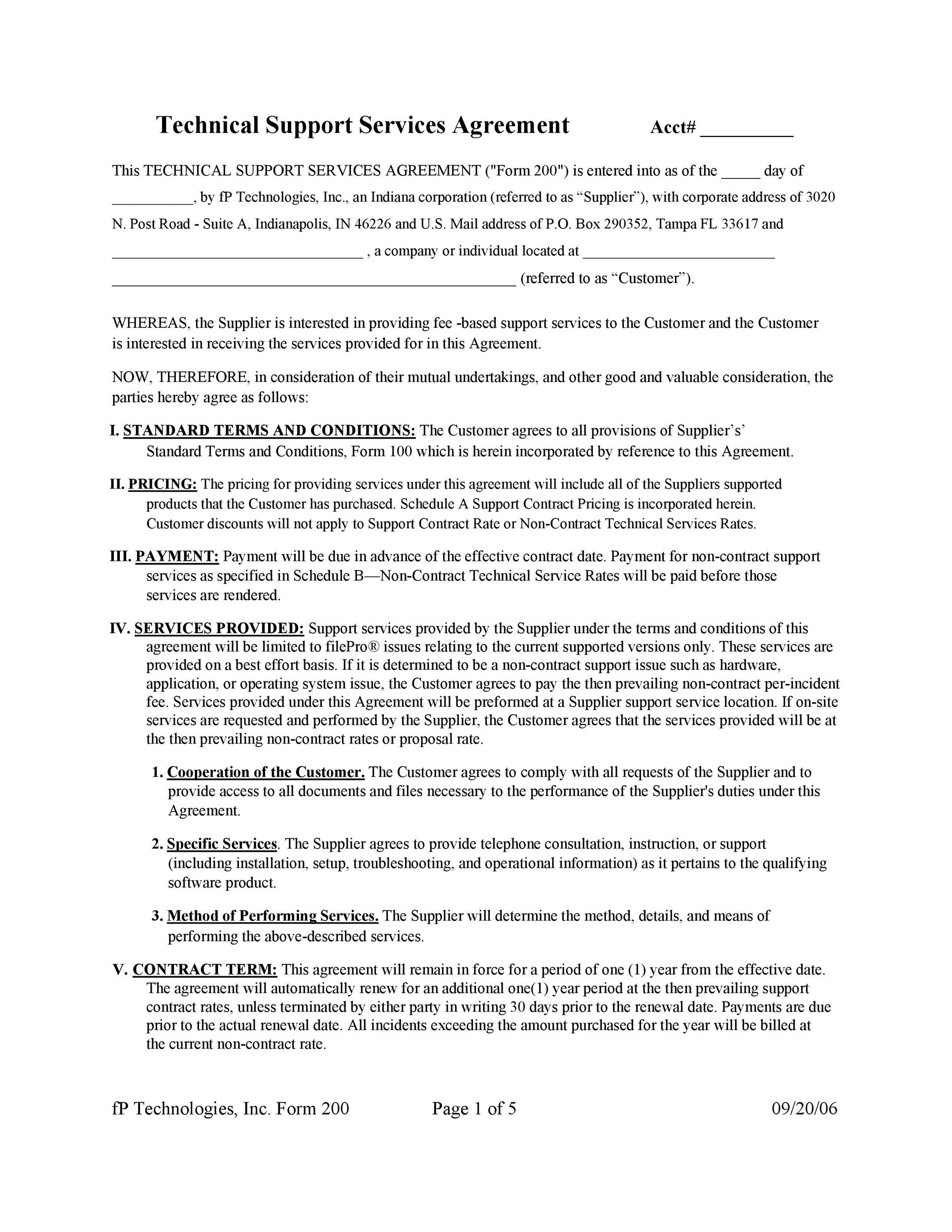 Free Service Agreement Template 47