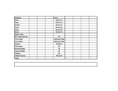 28 Printable Yahtzee Score Sheets & Cards (101% FREE) ᐅ TemplateLab