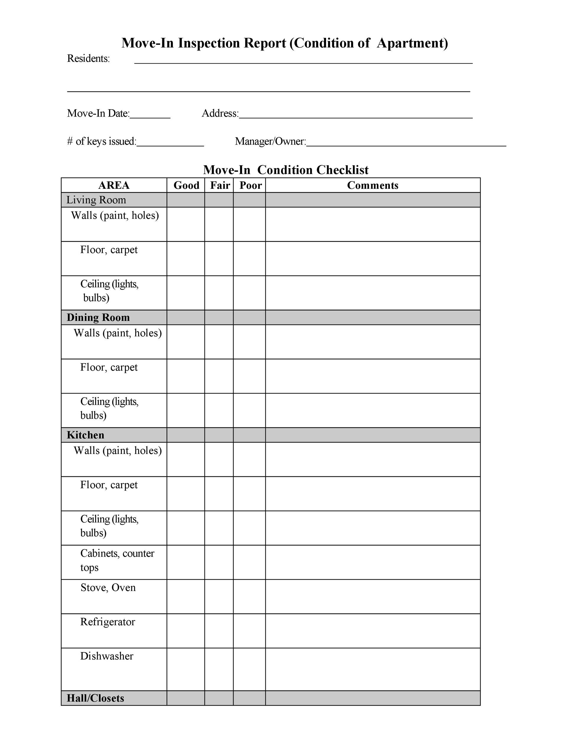 Free apartment checklist 06