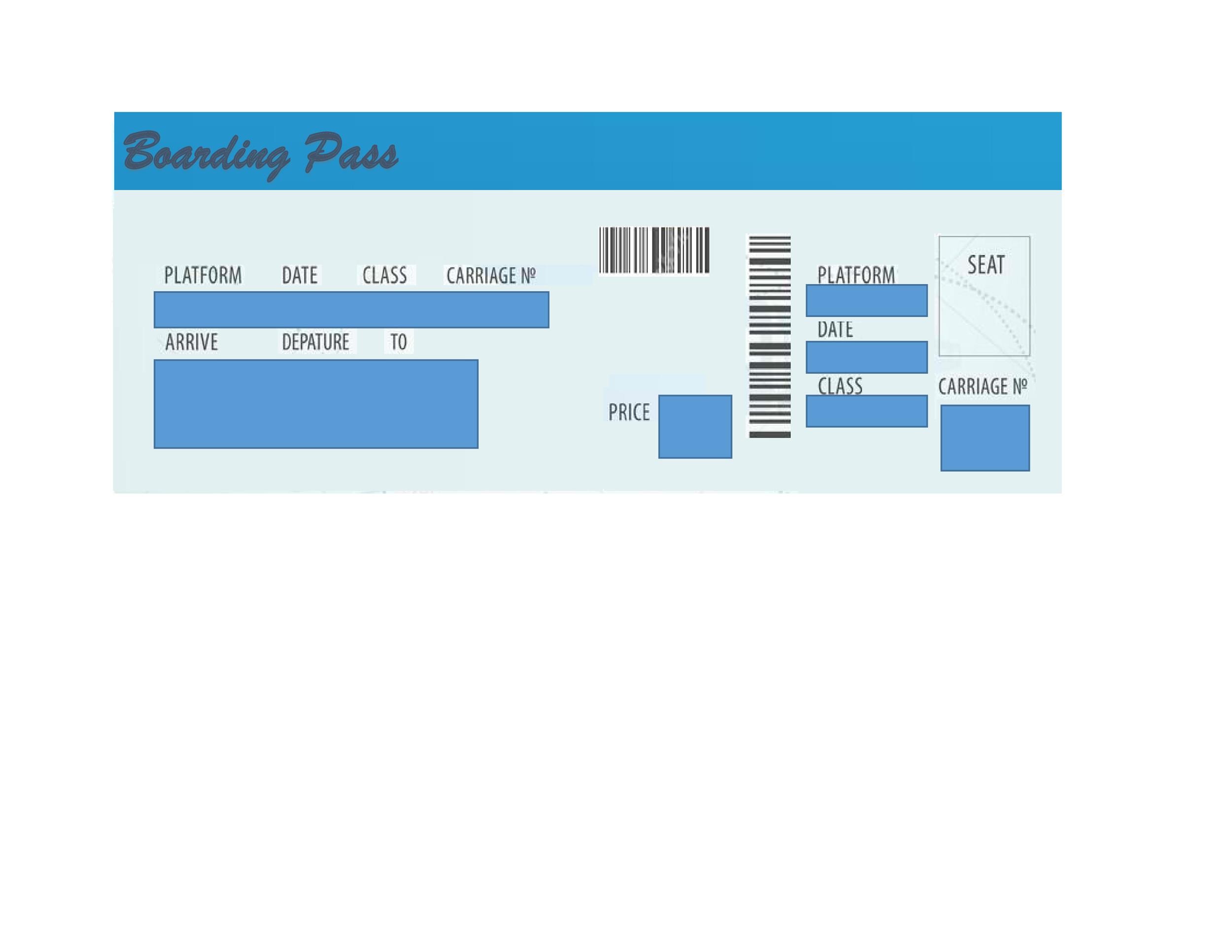 Free boarding pass template 05