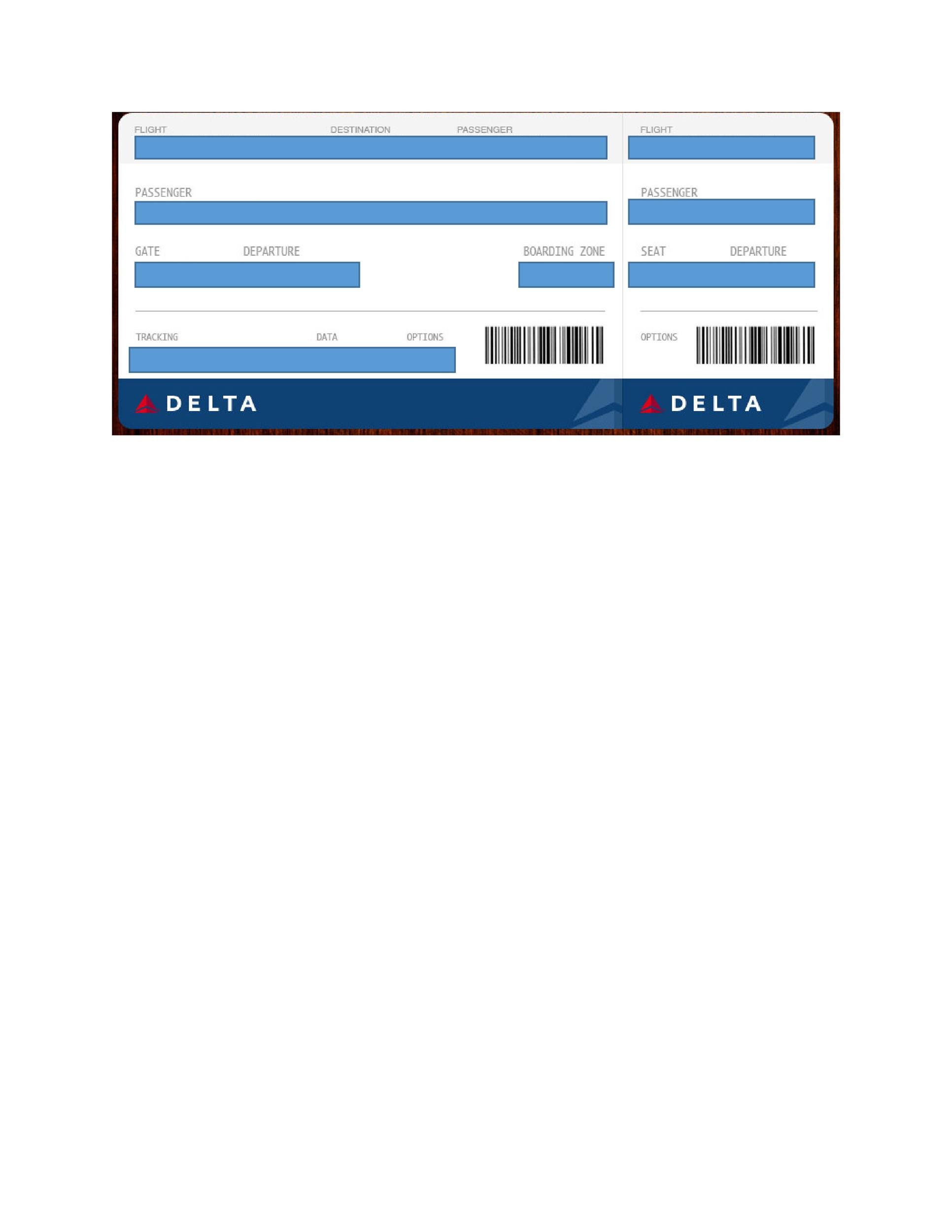 Free boarding pass template 10
