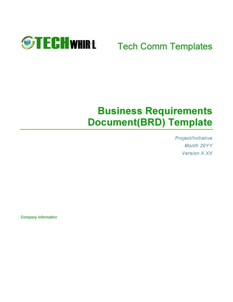 40+ Simple Business Requirements Document Templates ᐅ TemplateLab