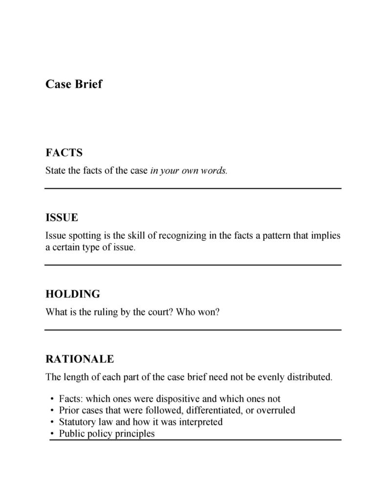how to write a case file