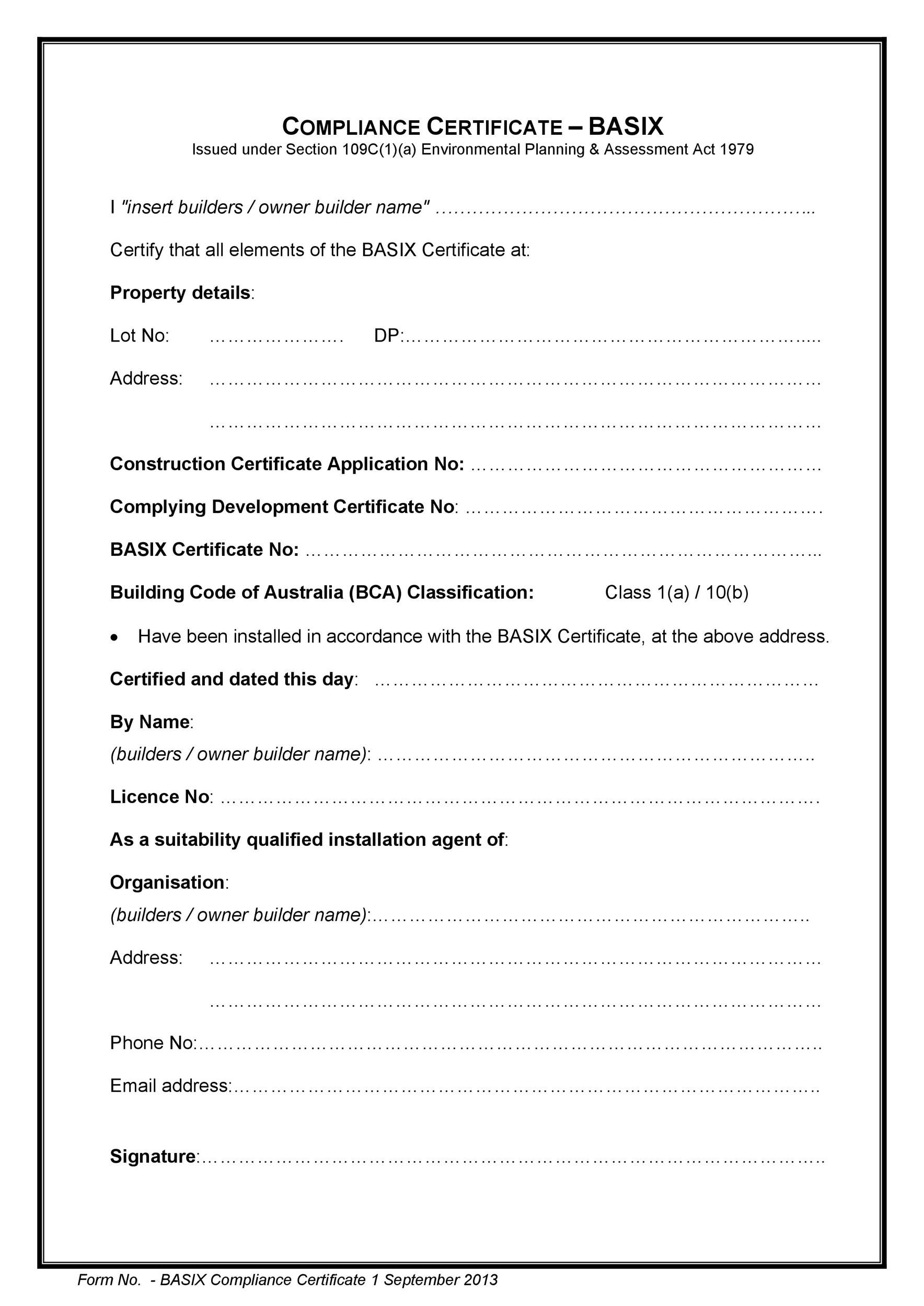 40 Free Certificate Of Conformance Templates Forms TemplateLab