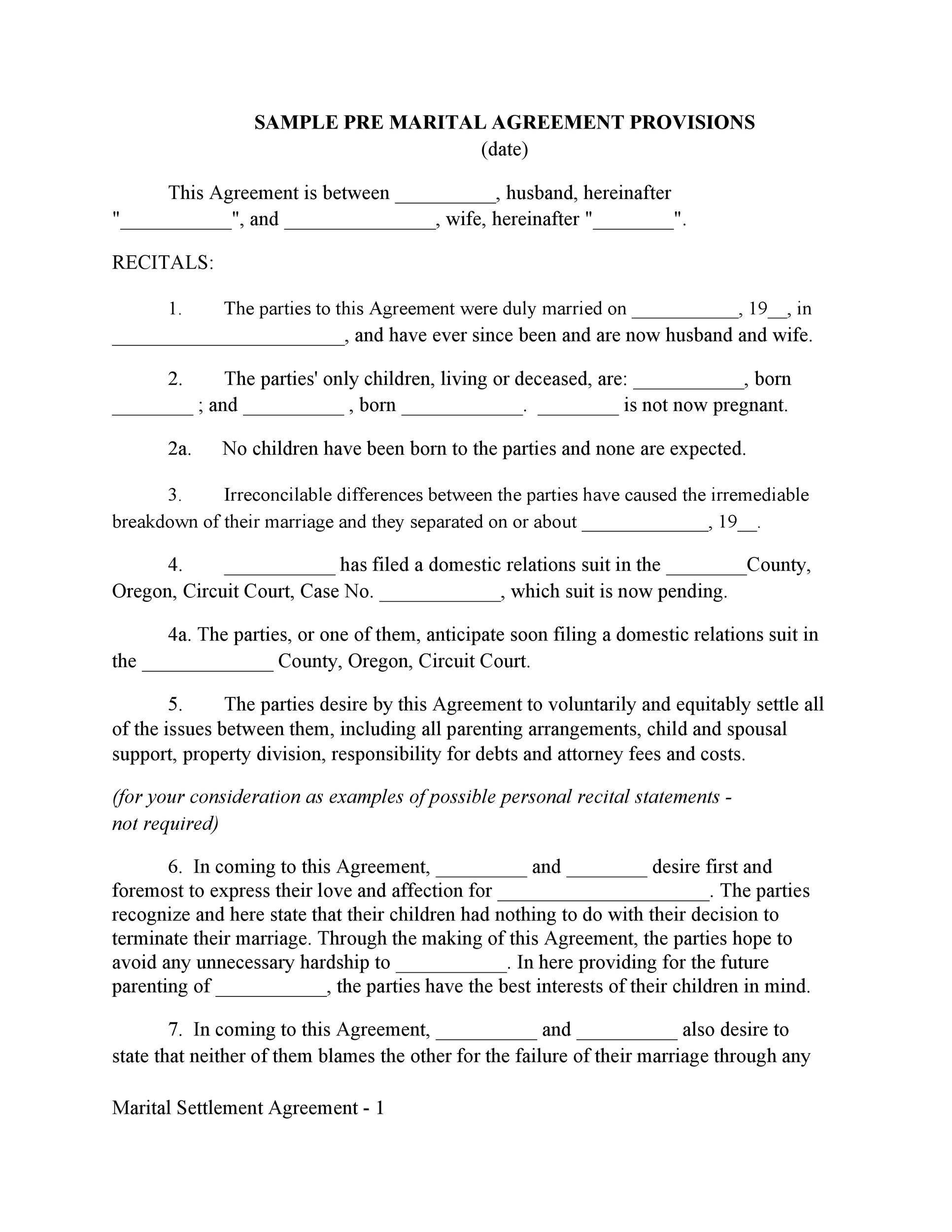 Free cohabitation agreement template 31