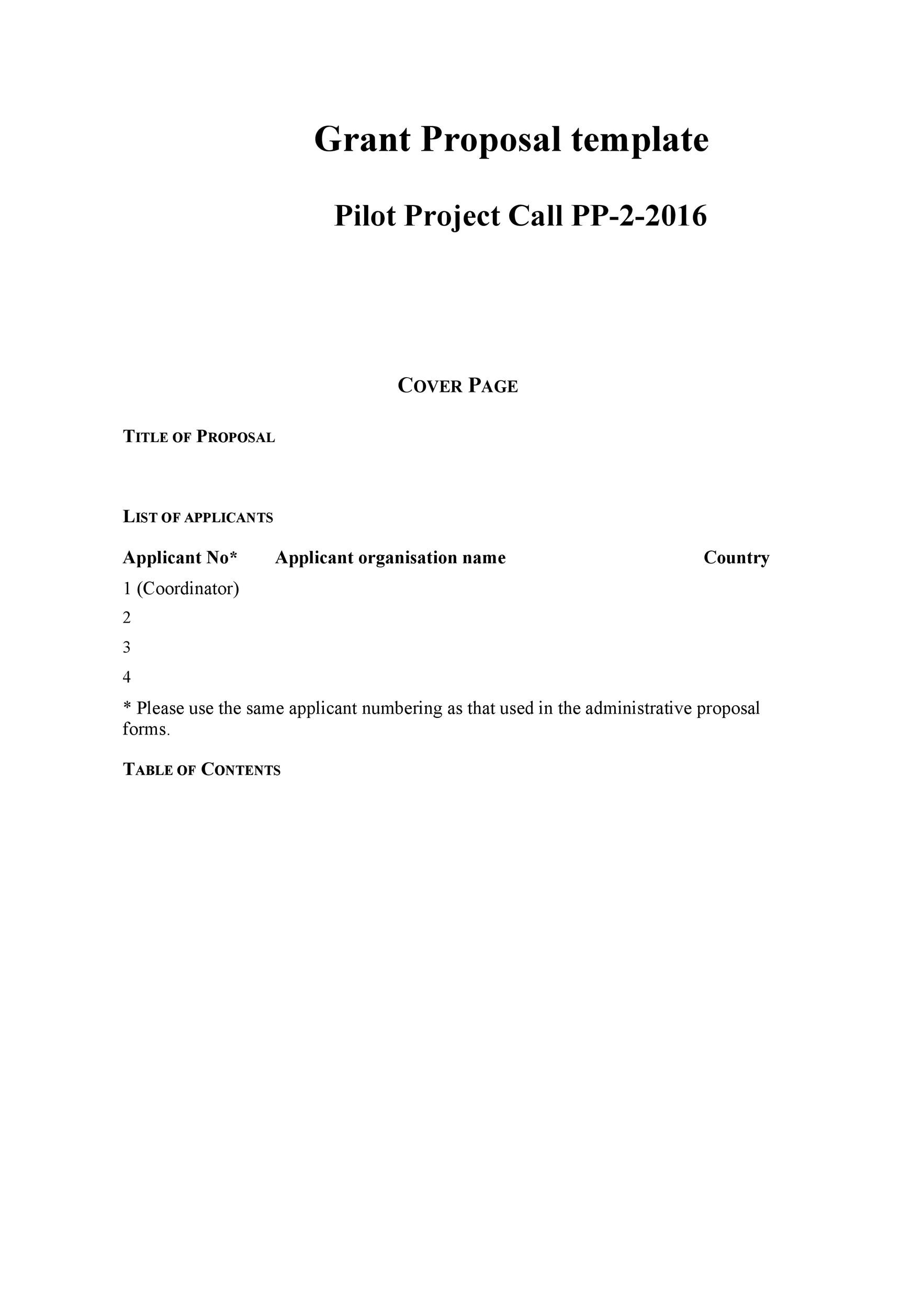 Free grant proposal template  04