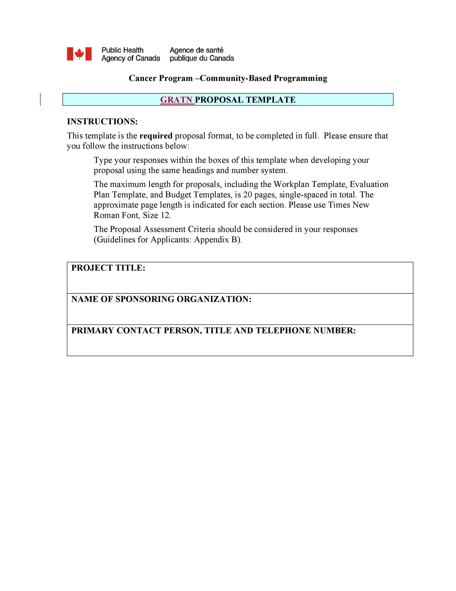 Free grant proposal template  18