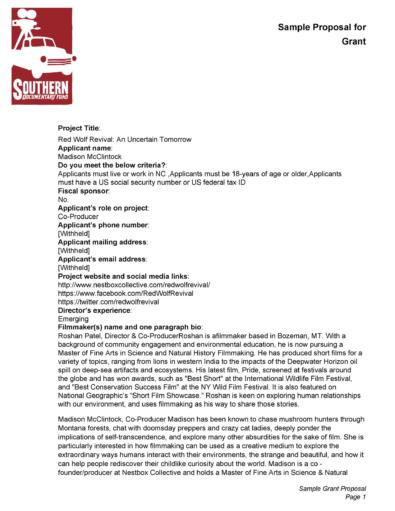 Nsf Proposal Template