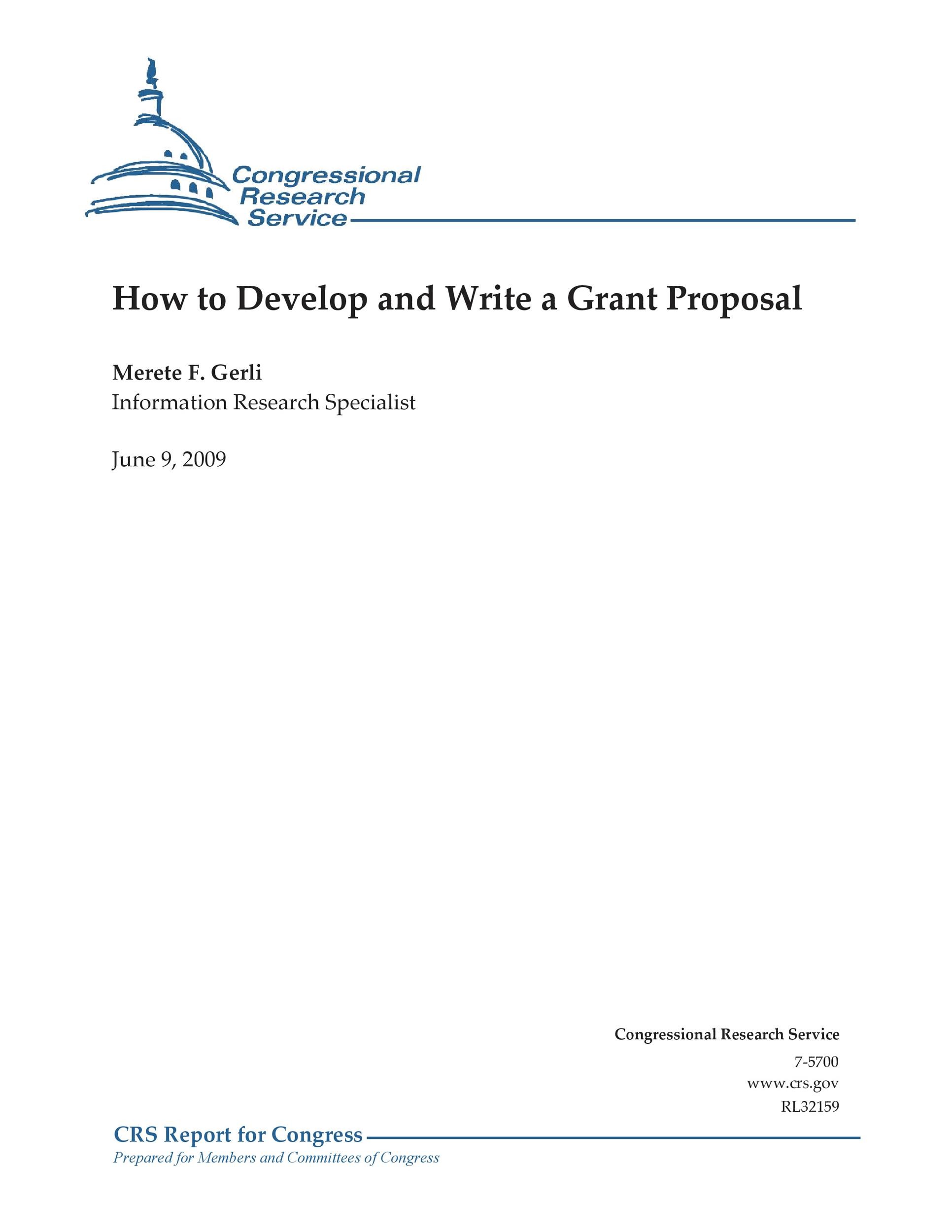Free grant proposal template  24