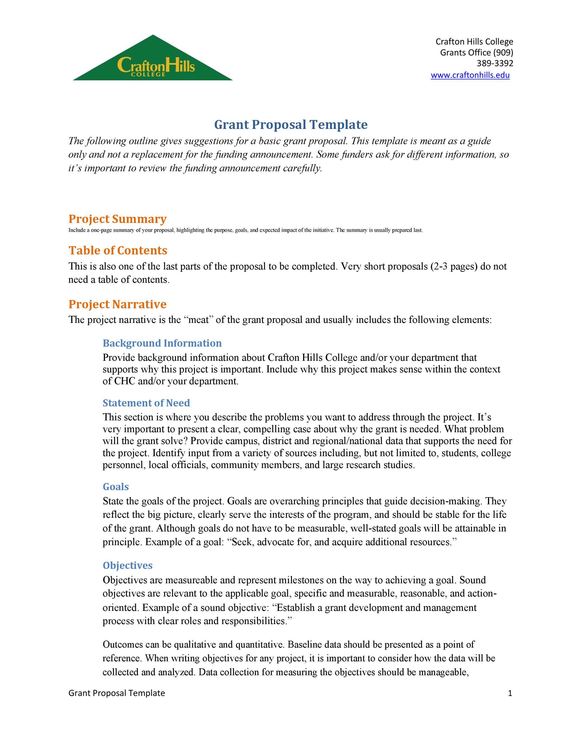 examples of research grant proposals