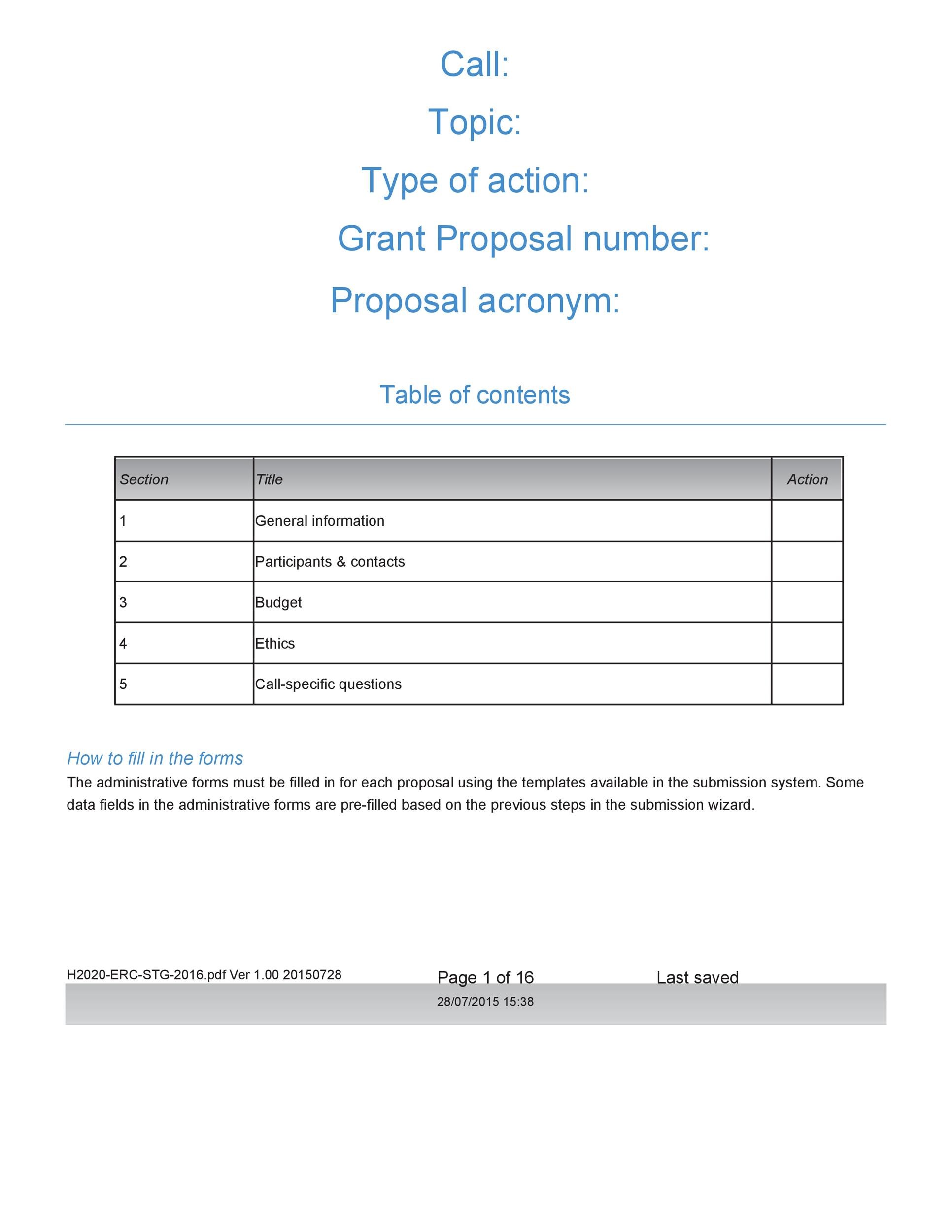 Free grant proposal template  30
