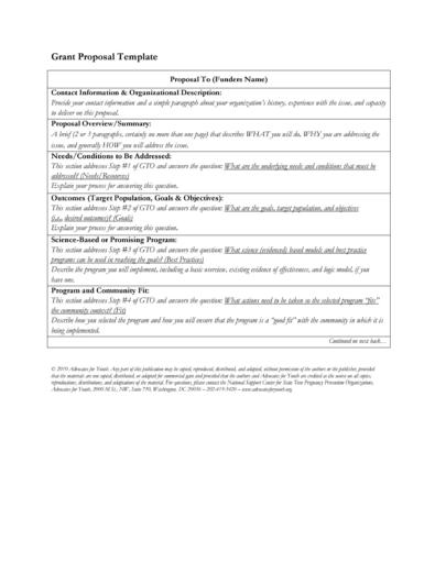 Nsf Proposal Template