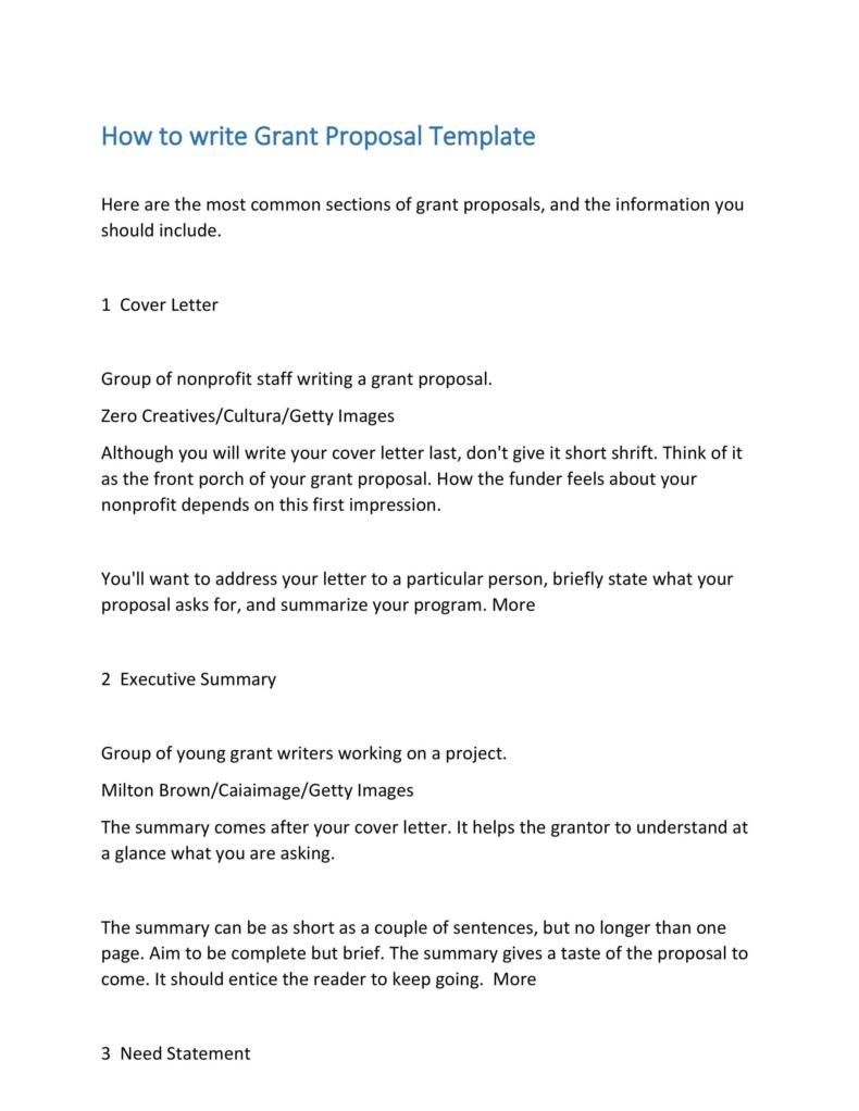 Nsf Proposal Template