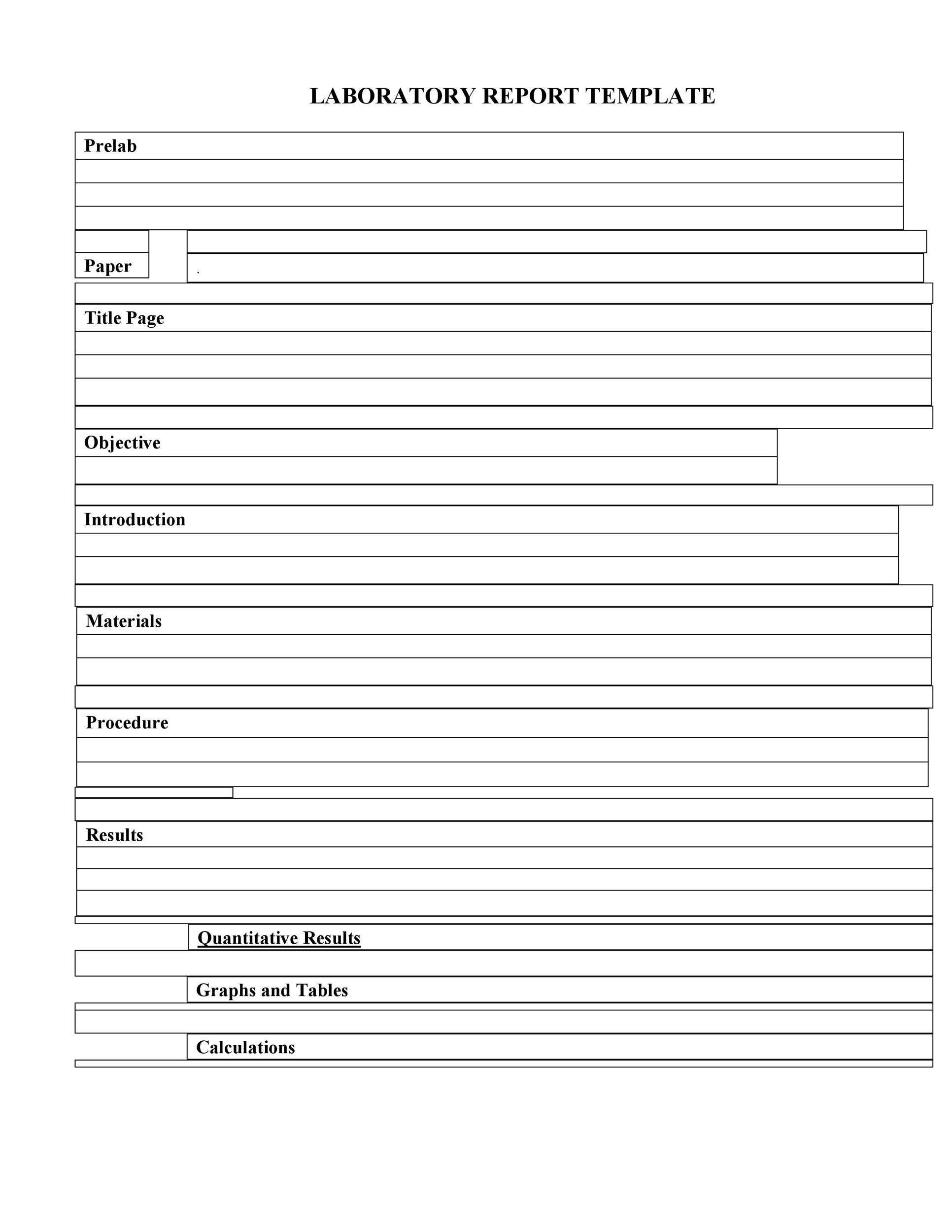 82 Printable Lab Report Example Forms And Templates Fillable Samples ...