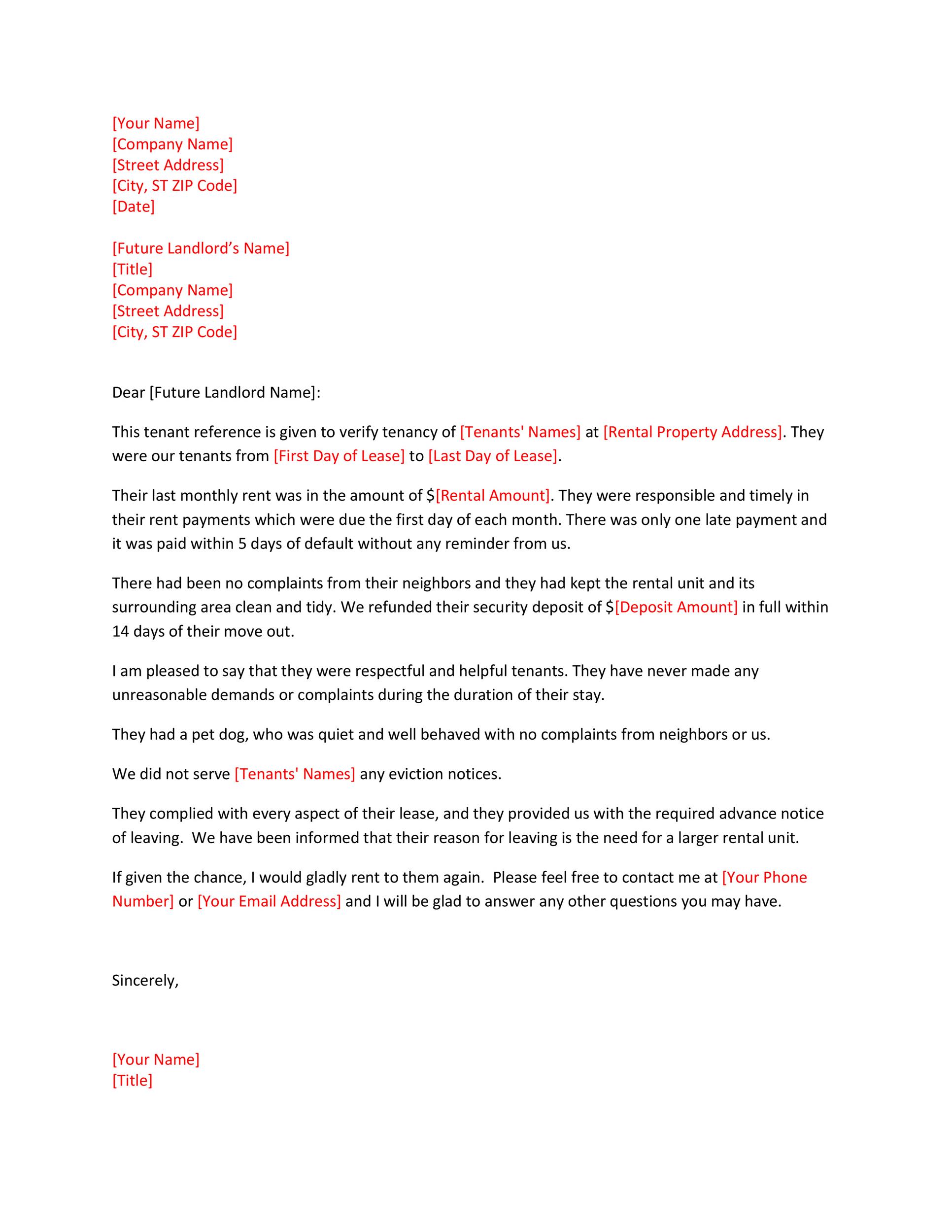 Free landlord reference letter 06