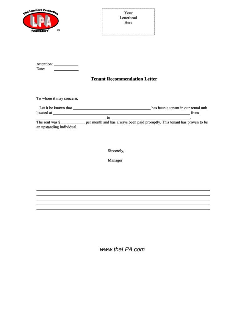 40+ Landlord Reference Letters & Form Samples ᐅ TemplateLab