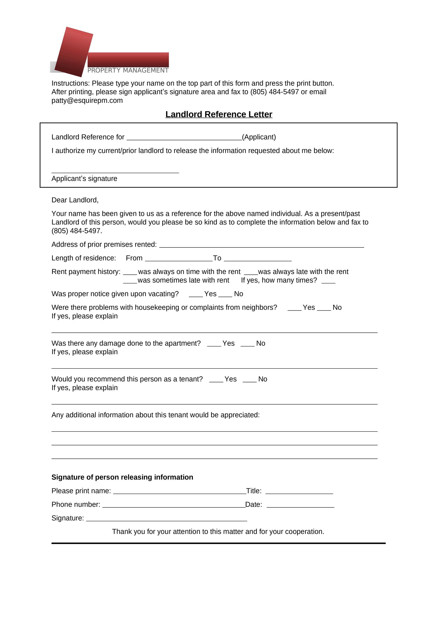 Free landlord reference letter 31
