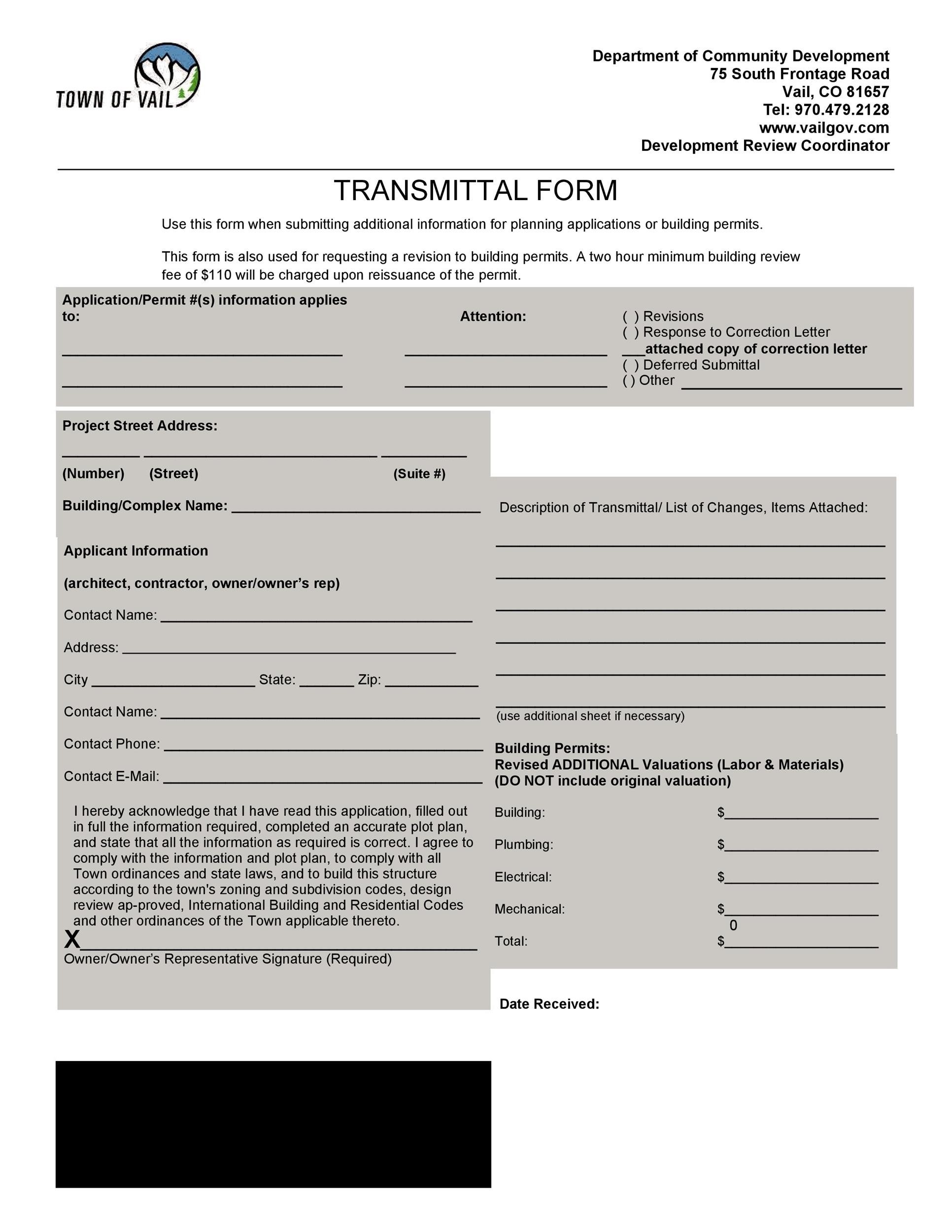Free letter of transmittal template 29