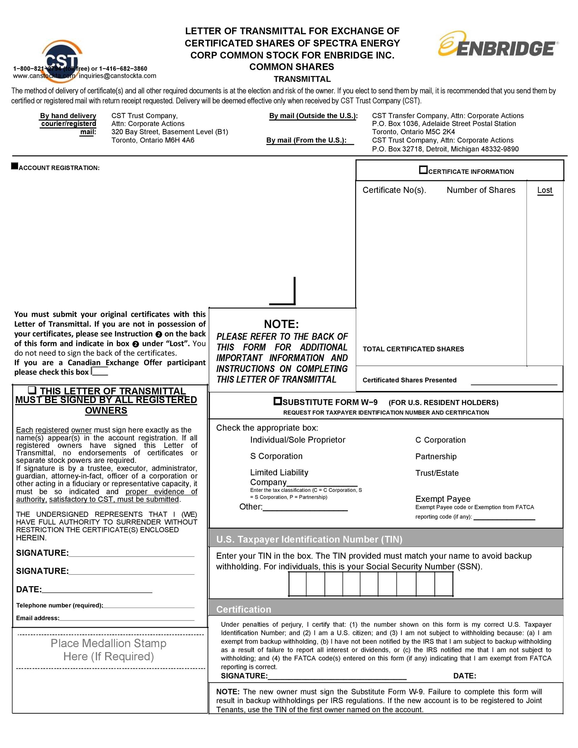Free letter of transmittal template 30