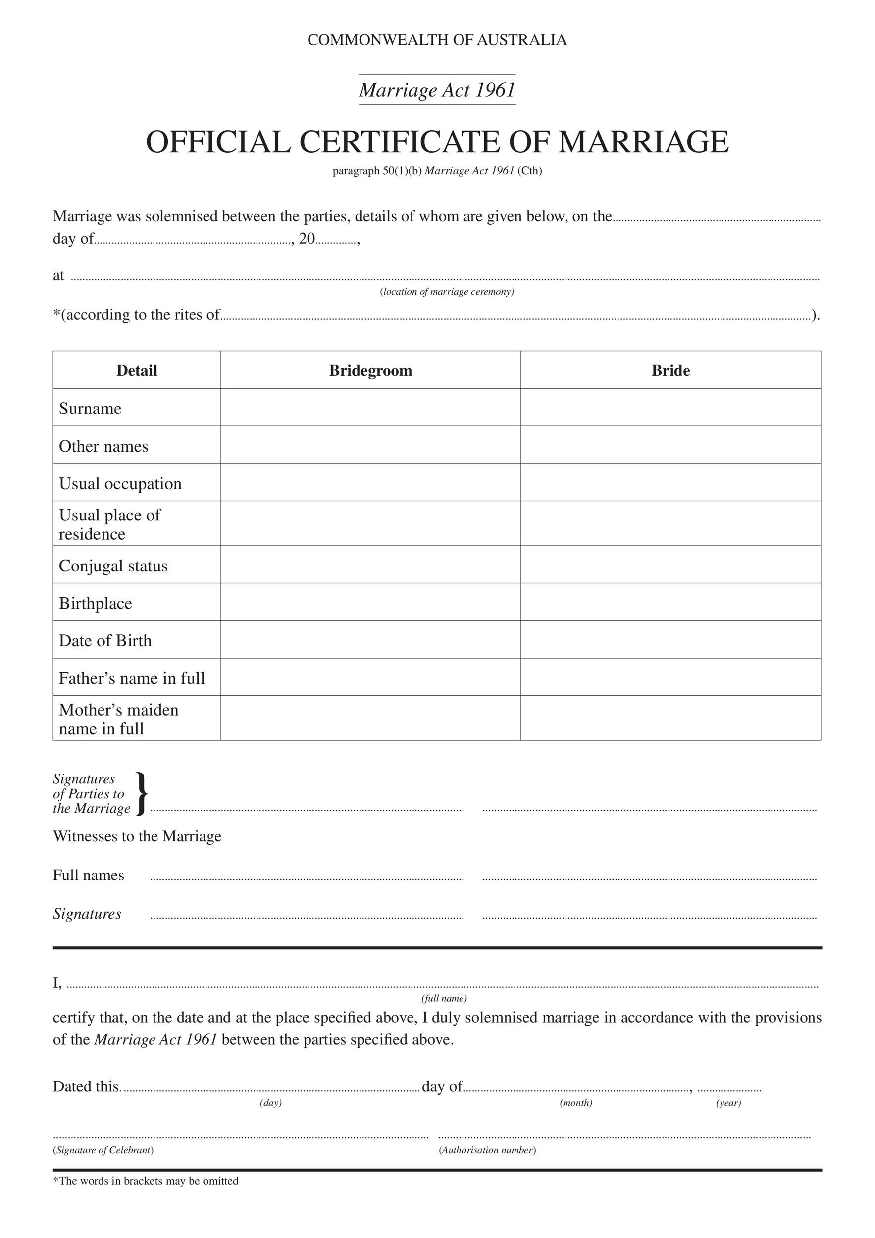 Free marriage contract template 19
