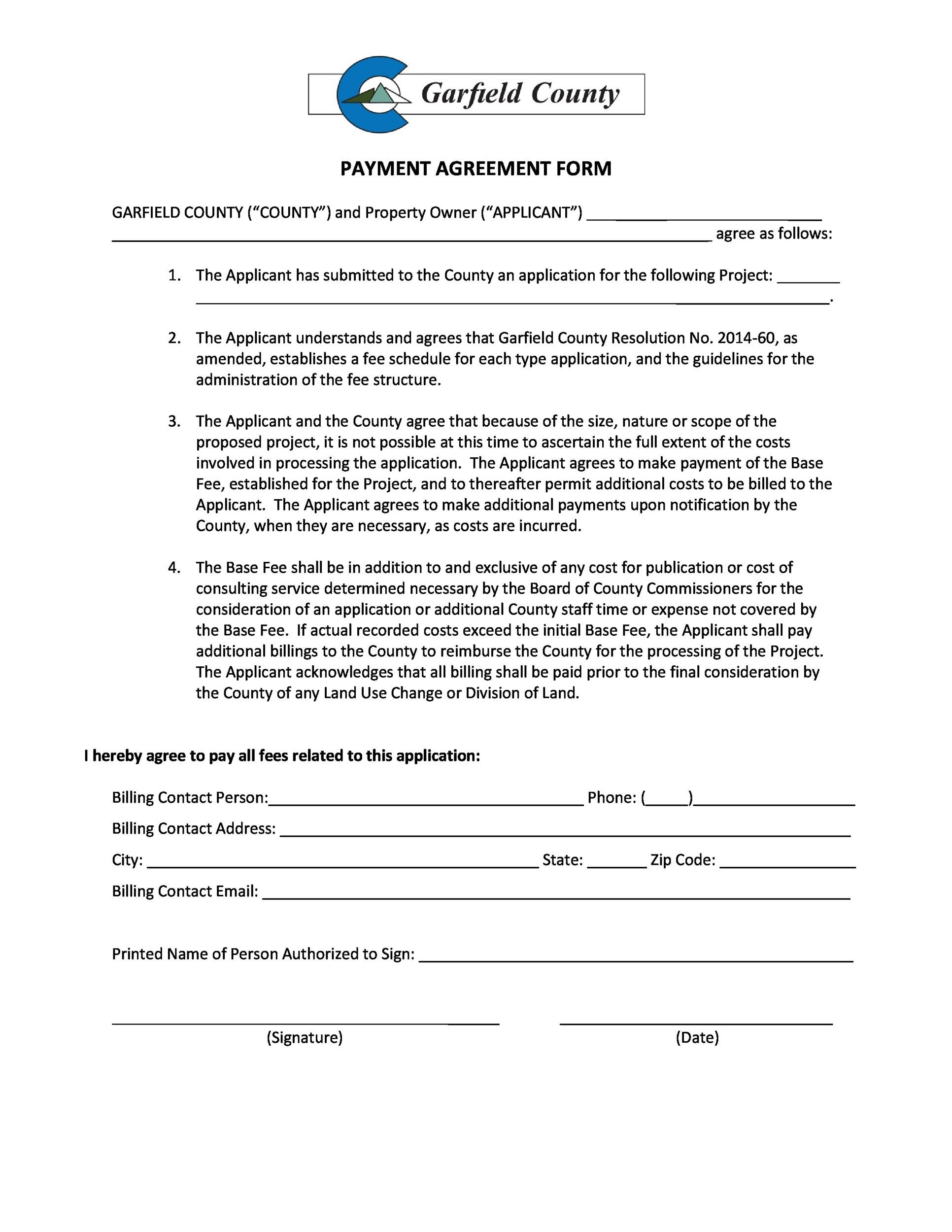 agreement to pay