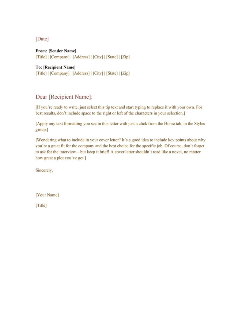Professional Email Examples Format Templates Templatelab