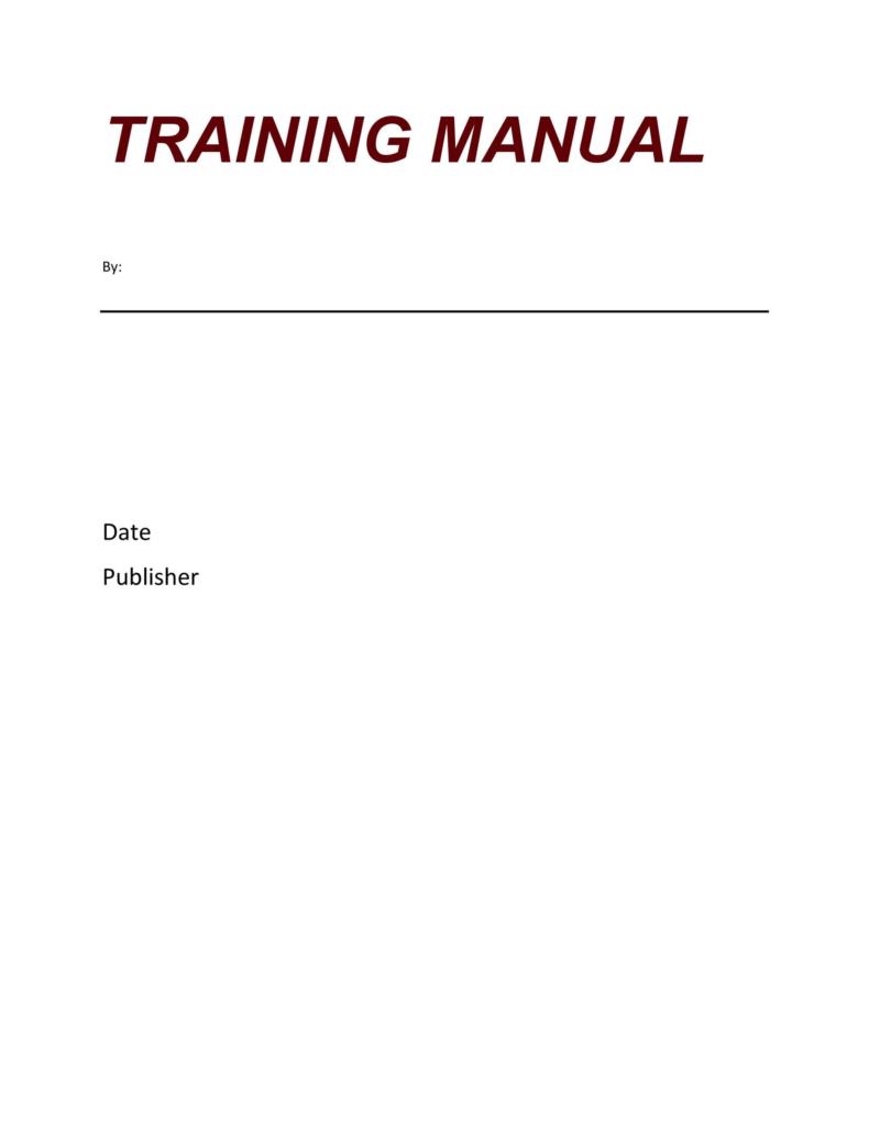 training-manual-template-word-tutore-org-master-of-documents-gambaran