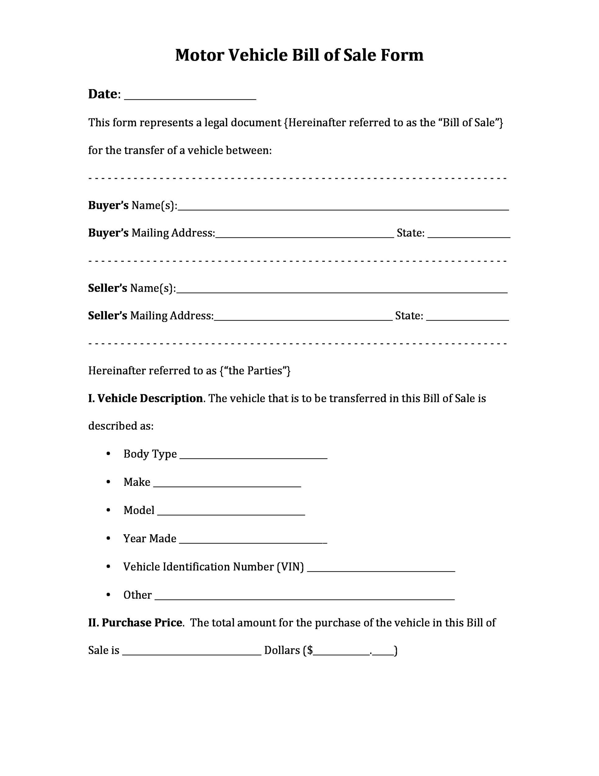 Car Ssell Agreement Malaysia Format