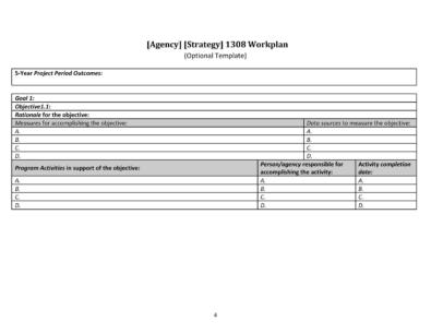Work Plan - 40 Great Templates & Samples (Excel / Word) ᐅ TemplateLab