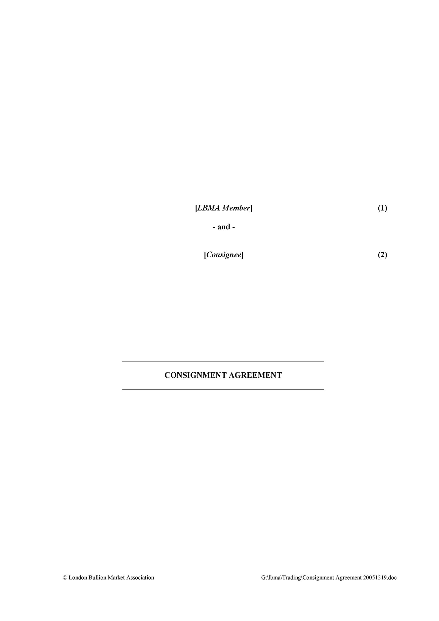 Free Consignment Agreement Template 32