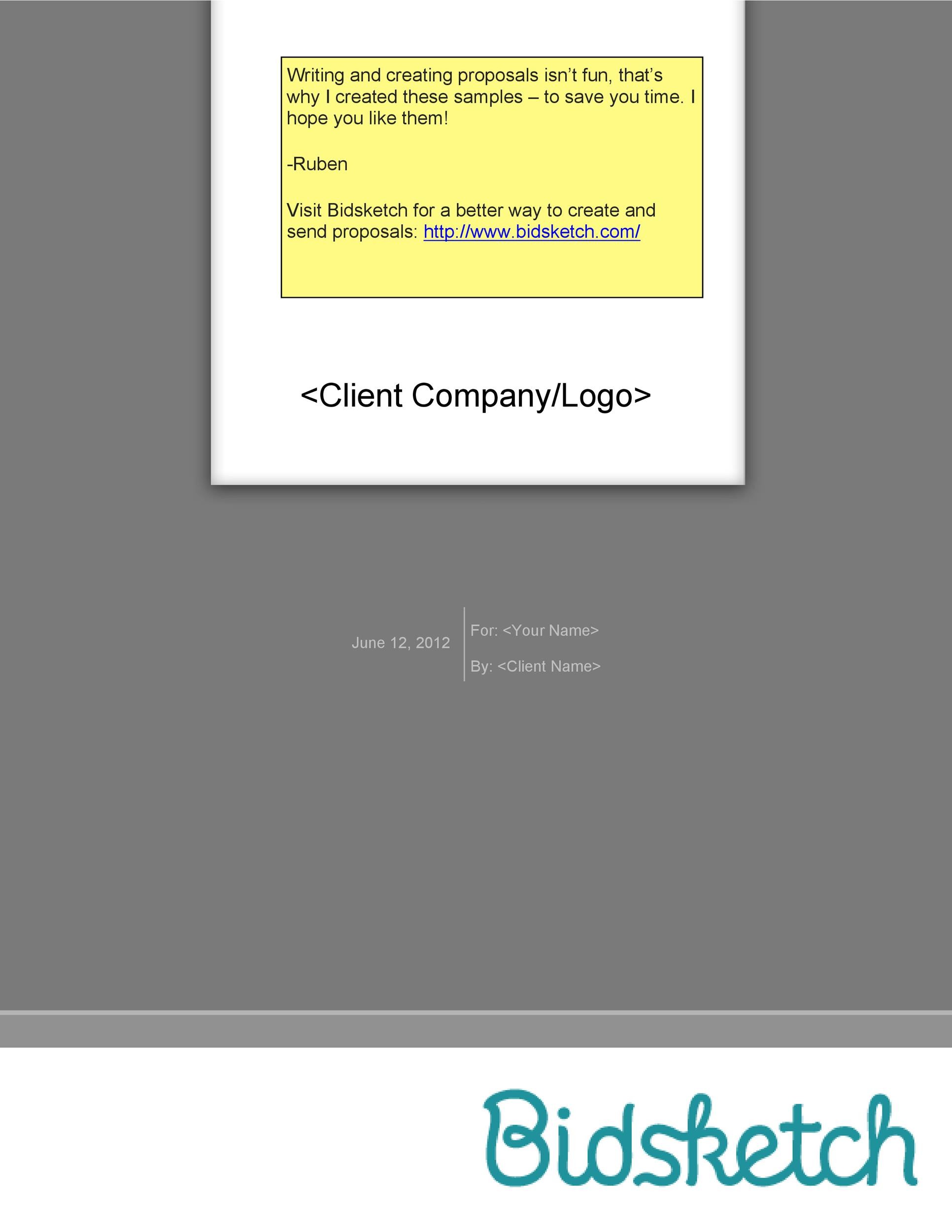 Free consulting proposal template 13