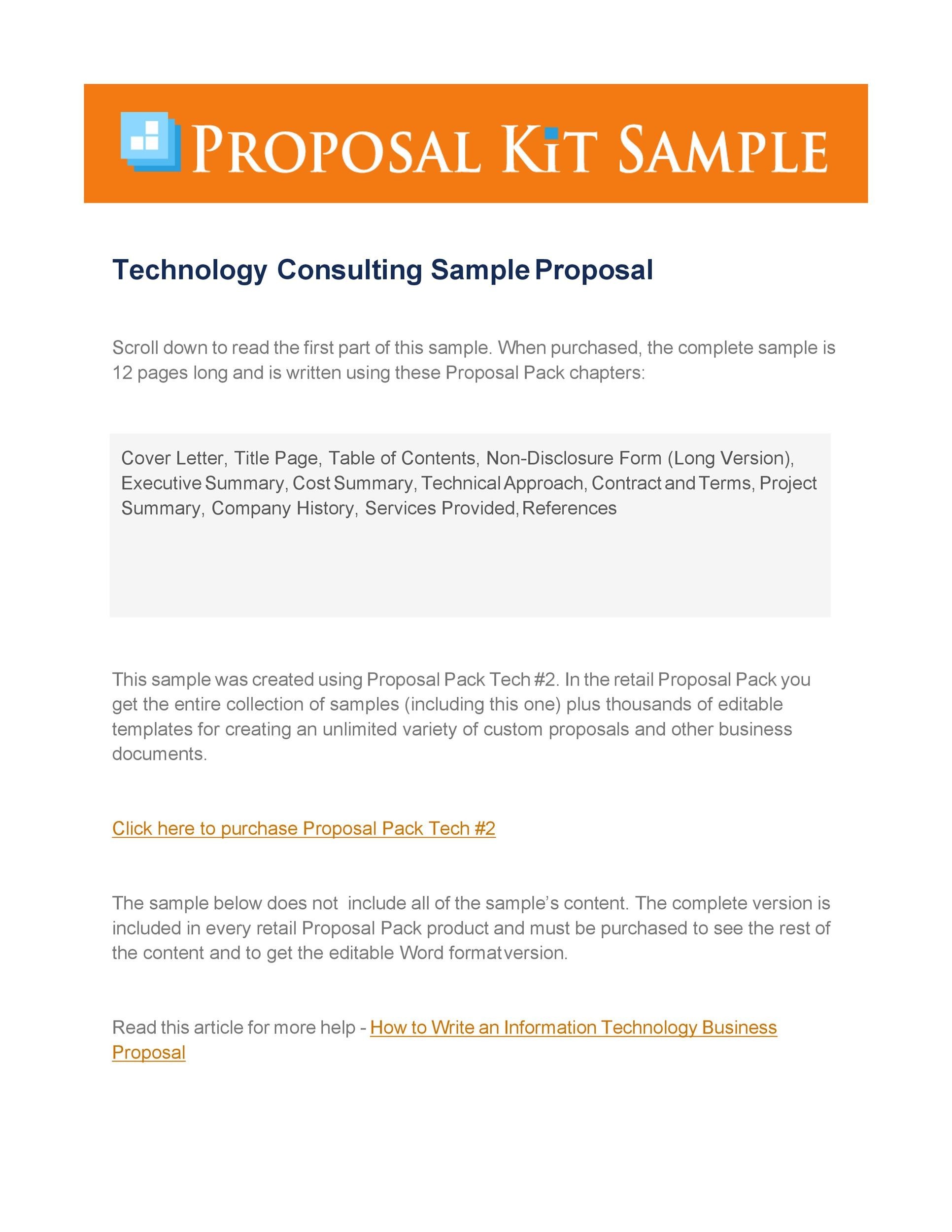 Free consulting proposal template 14