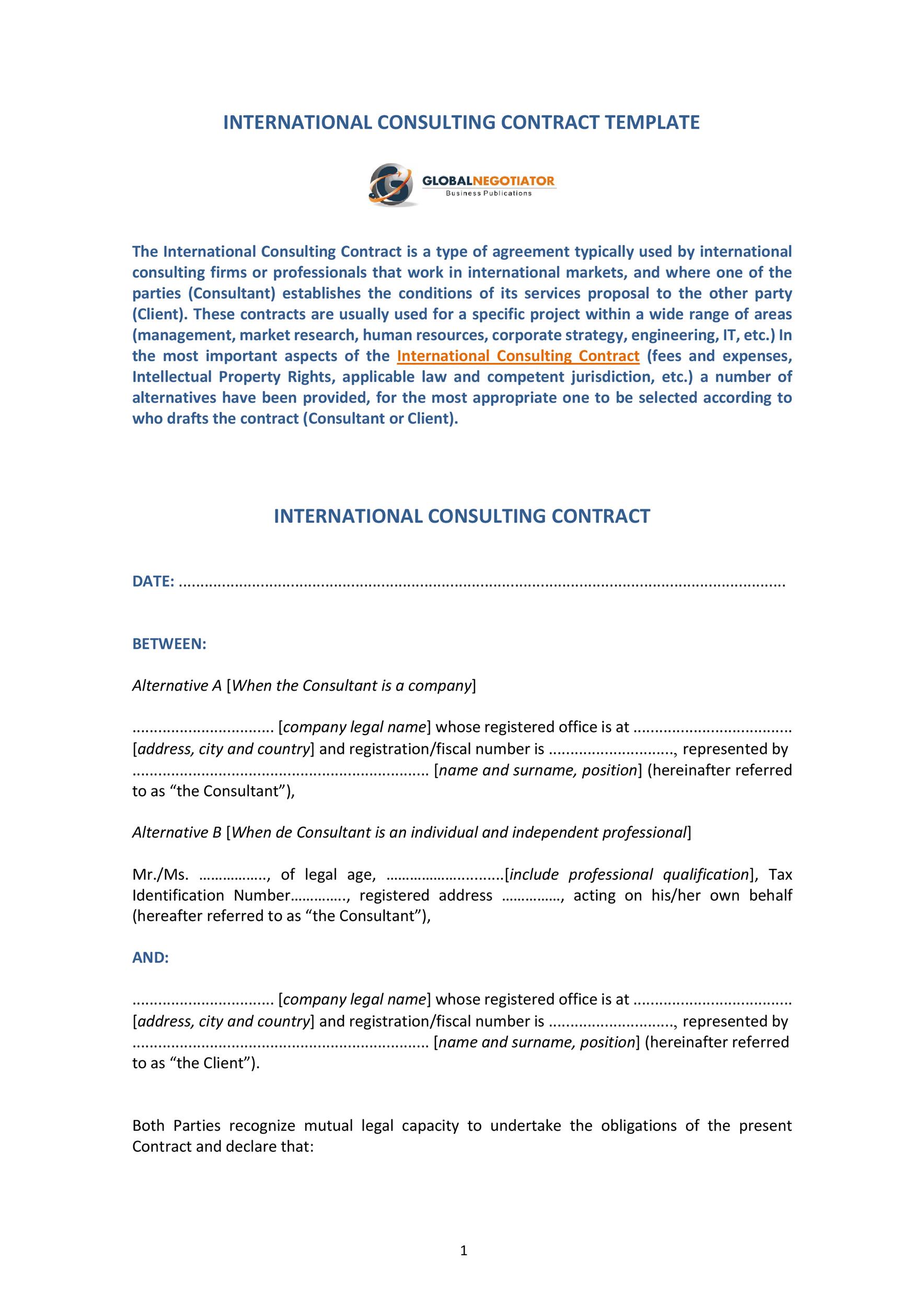 Free consulting proposal template 21