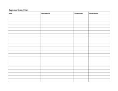 contact book template excel