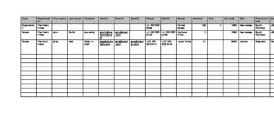 Free contact list template 34