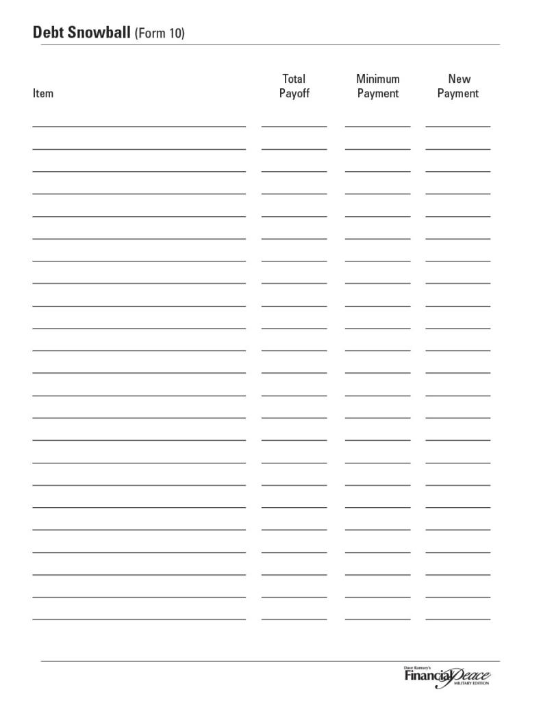 38 Debt Snowball Spreadsheets Forms Calculators