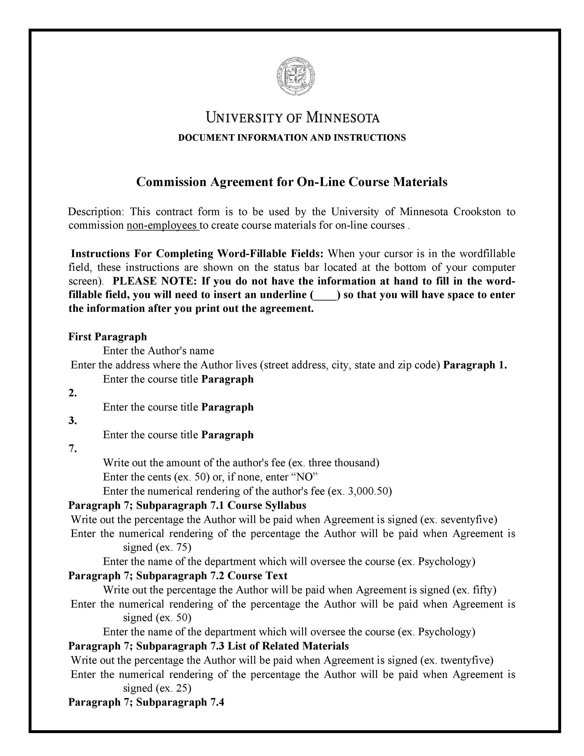 Free Commission Agreement Template 22