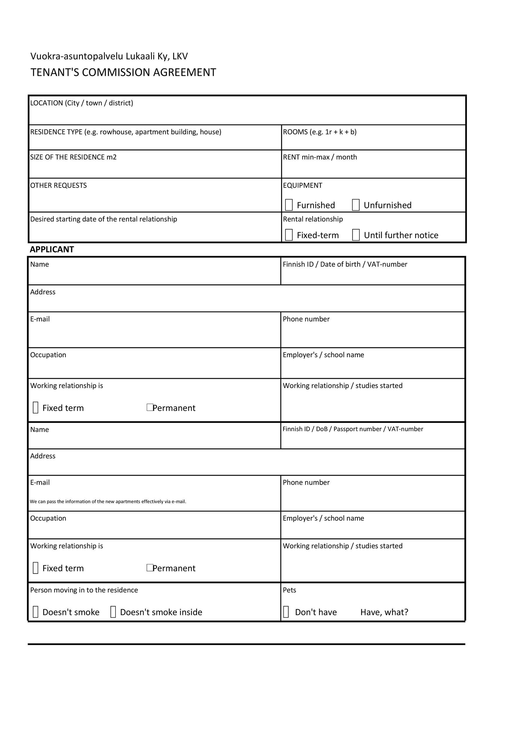Free Commission Agreement Template 34